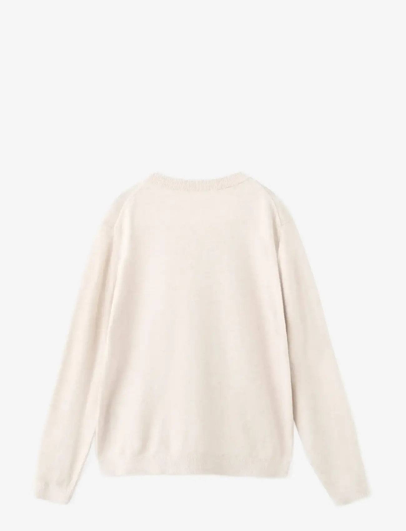 Mango - Knitted cotton sweater - trøjer - light beige - 2