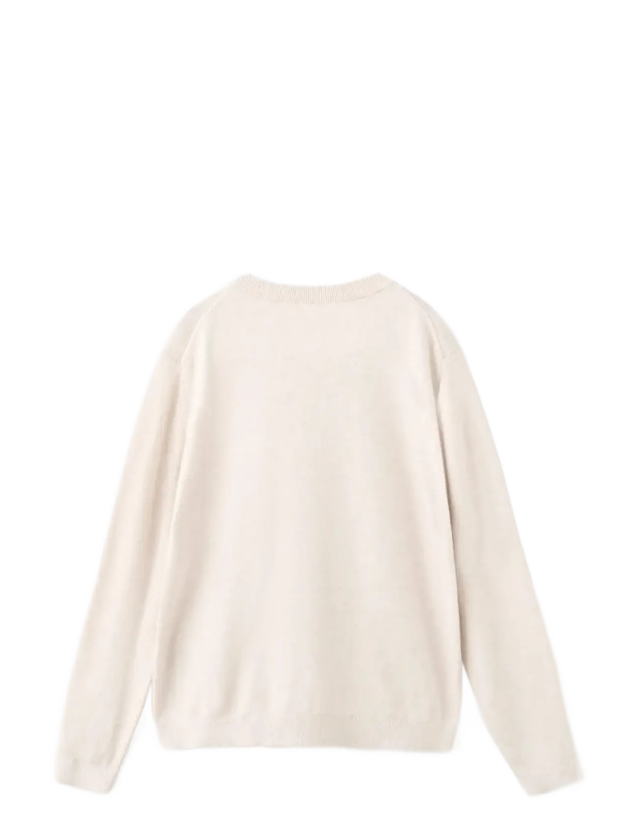 Mango - Knitted cotton sweater - tröjor - light beige - 2