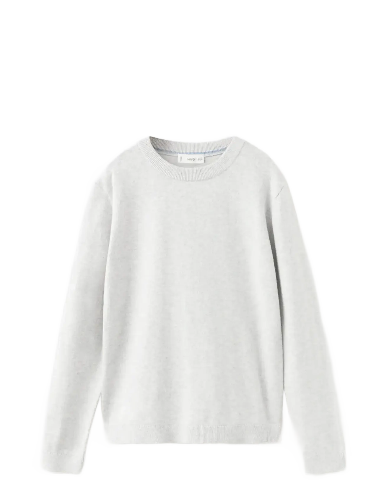 Mango Knitted Cotton Sweater, 5-6, Knitwear, Grau - Pullovers, Kinder