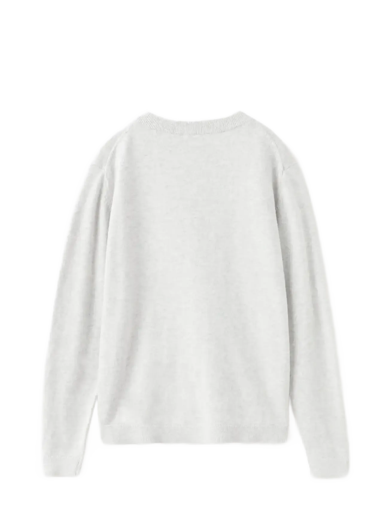 Mango - Knitted cotton sweater - pullover - lt pastel grey - 1