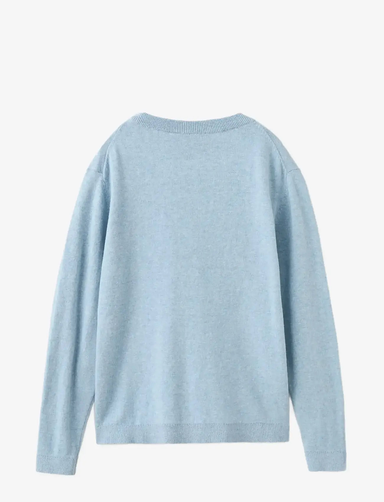 Mango - Knitted cotton sweater - stickade tröjor - medium blue - 2