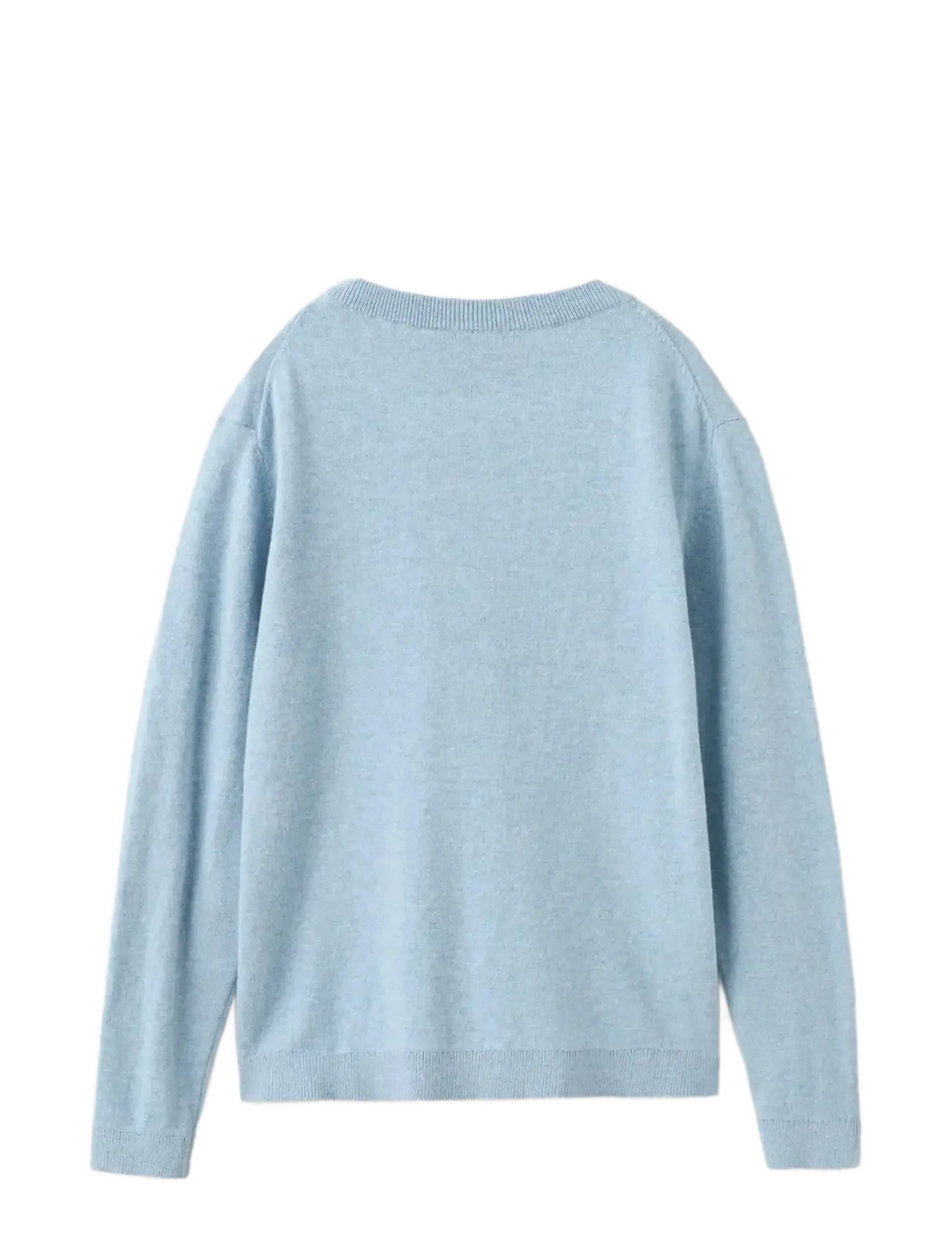 Mango - Knitted cotton sweater - stickade tröjor - medium blue - 2