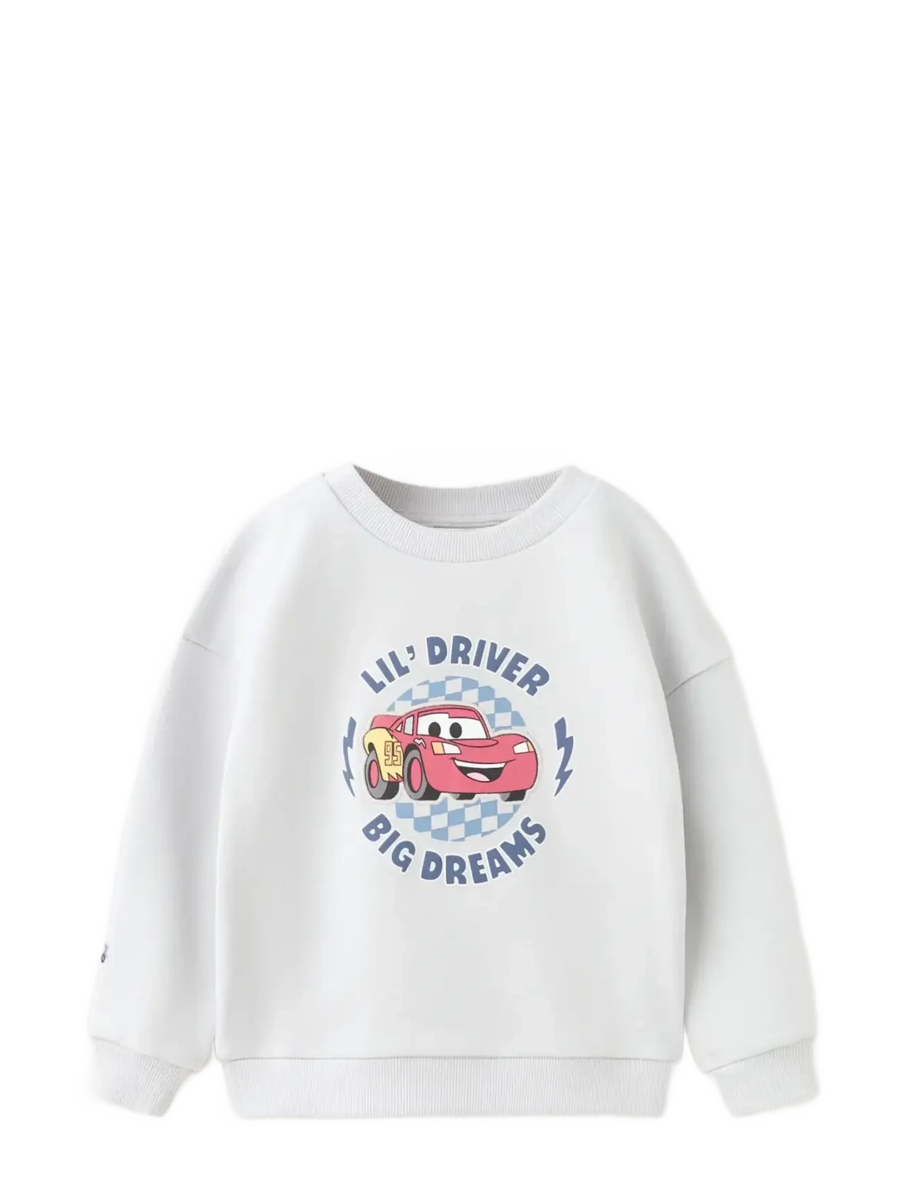 Mango Cars Cotton Sweatshirt, Børn, Trykt Sweatshirt, Grå, Str: 3-4