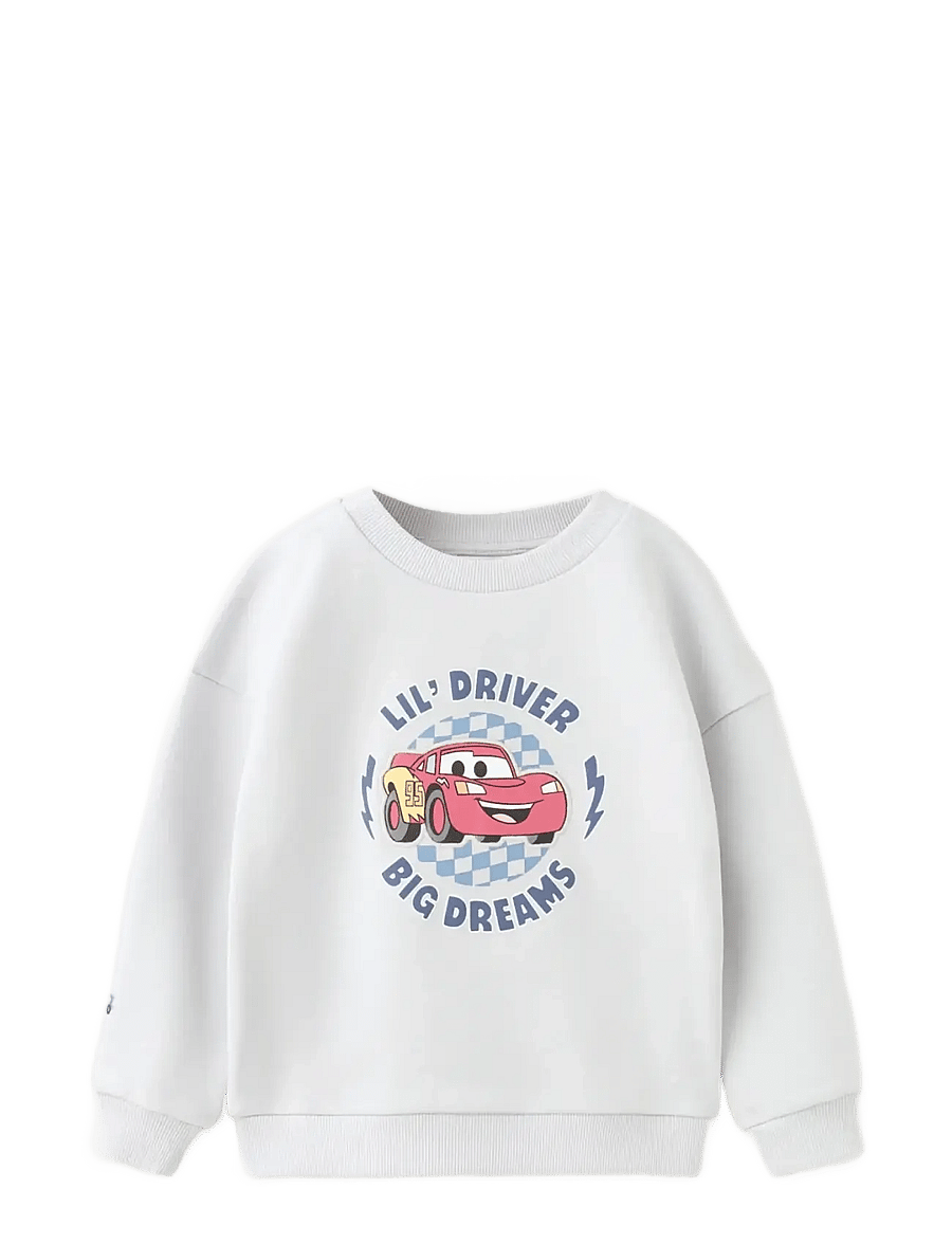 Mango - Cars cotton sweatshirt - sweatshirts - grey - 0