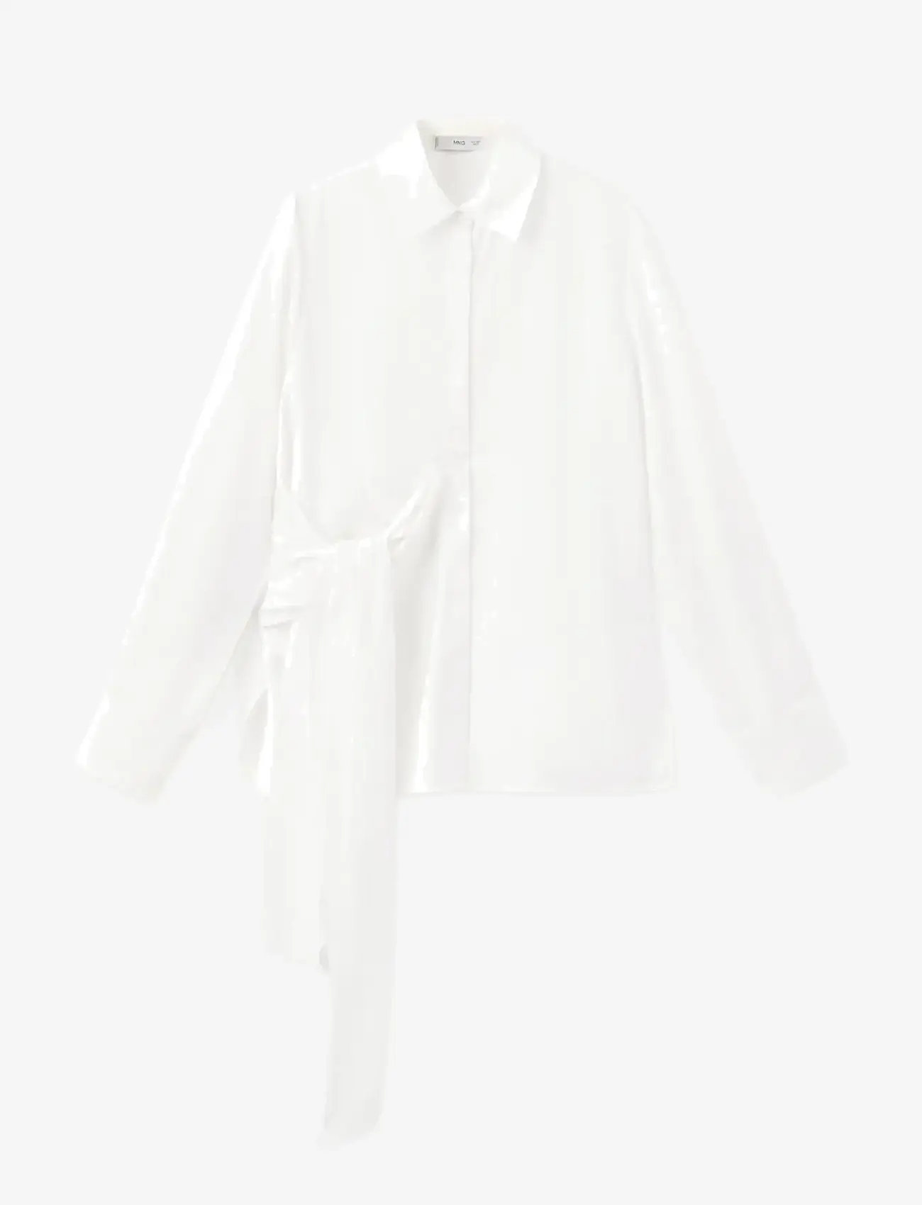 Mango - Side knot blouse - langærmede bluser - natural white - 1