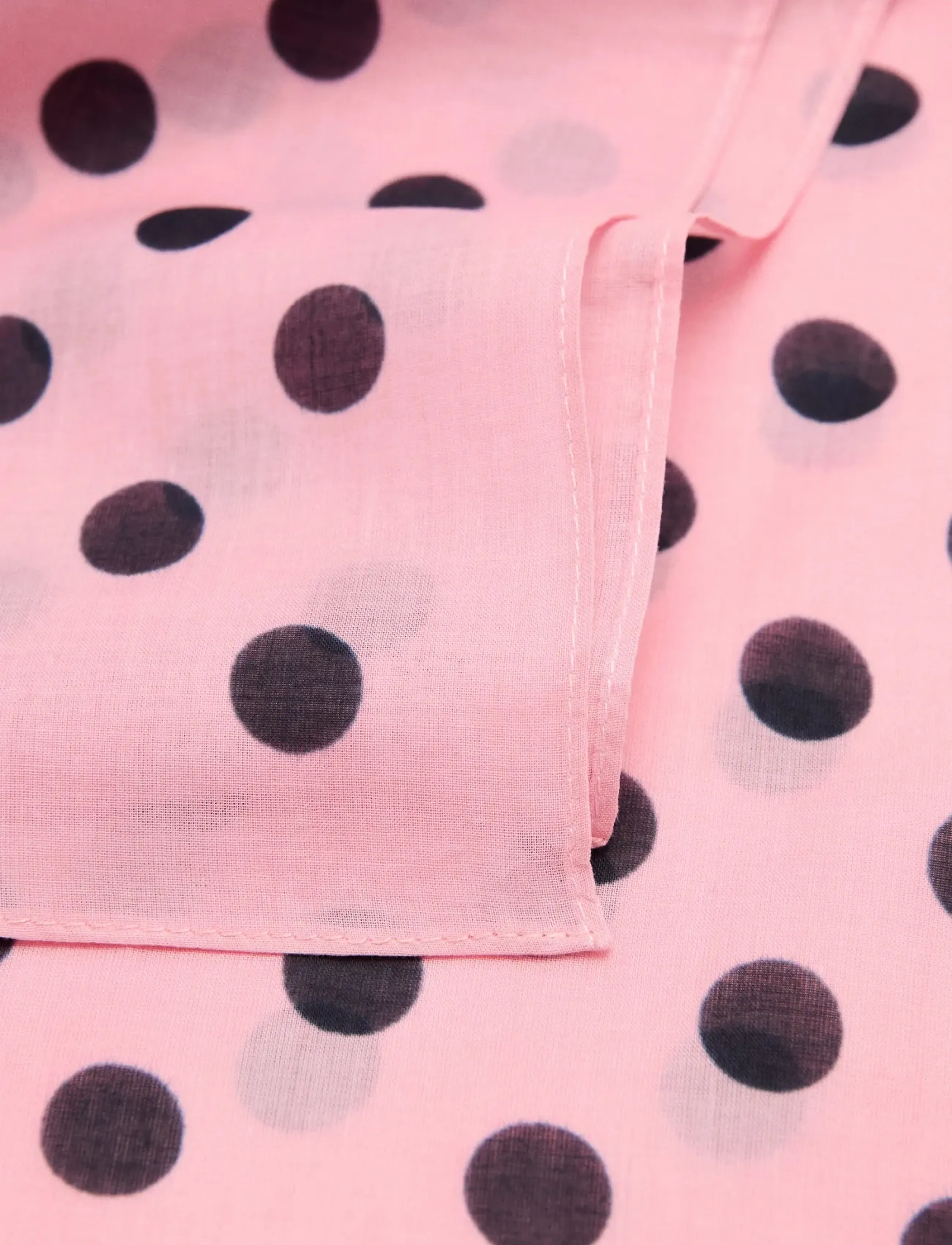 Mango - Polka dot print scarf - tynde tørklæder - pink - 1