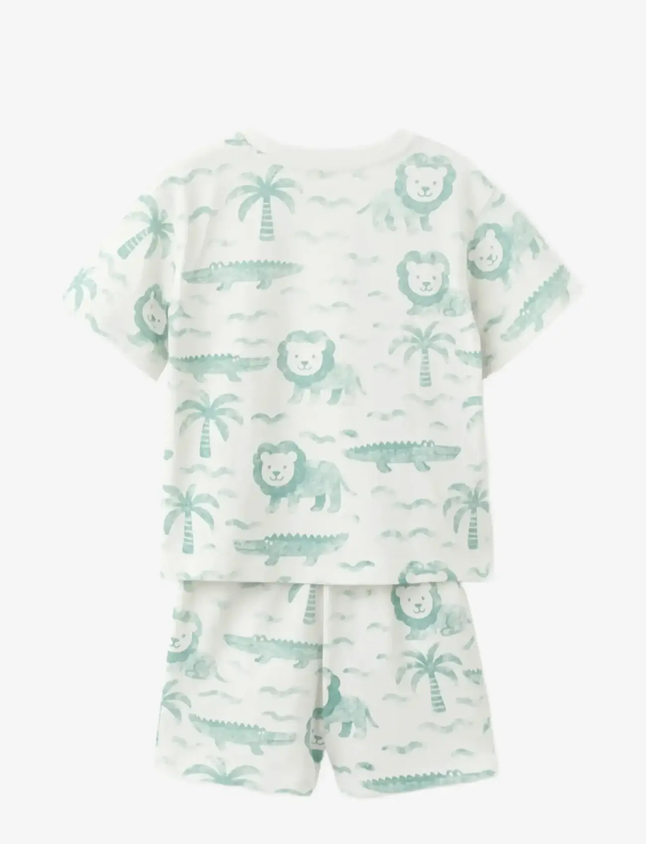 Mango - Printed short pyjamas - pyjamassæt - turquoise - aqua - 1