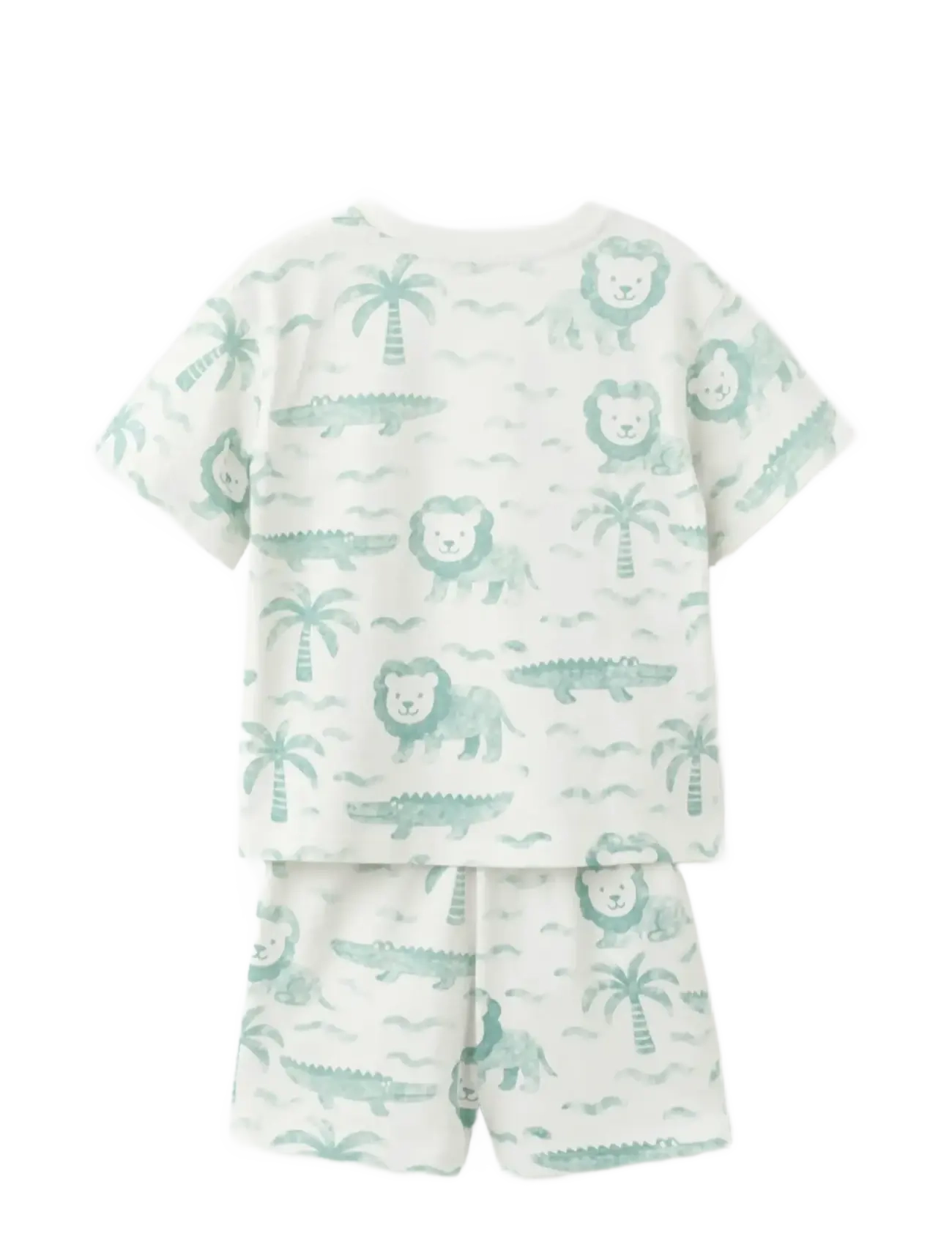 Mango - Printed short pyjamas - pyjamassæt - turquoise - aqua - 1