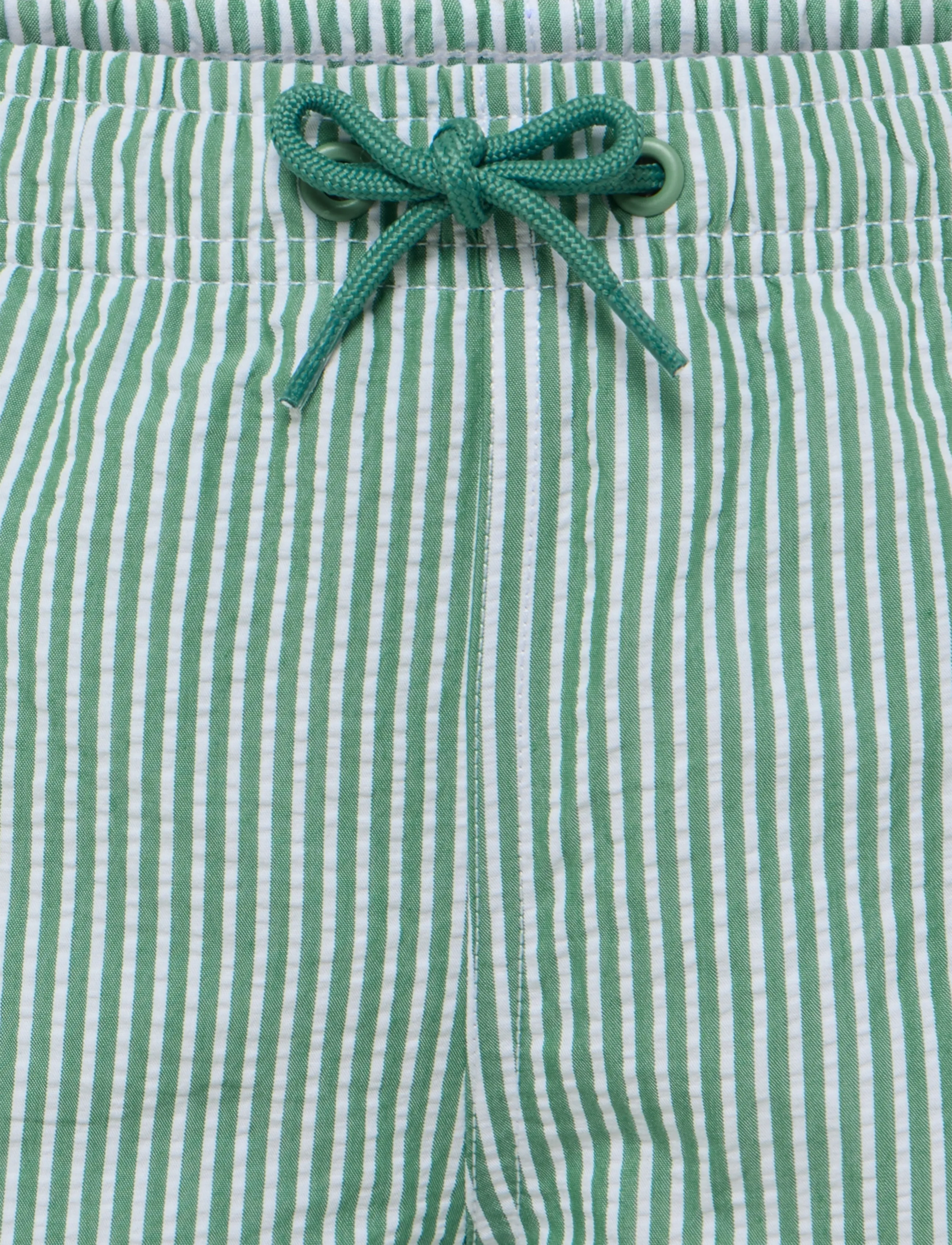 Mango - Seersucker striped swimsuit - green - 2
