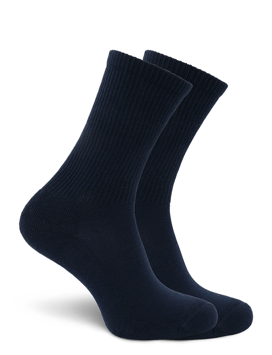 Mango - Embroidered cotton socks - sokker - navy - 1