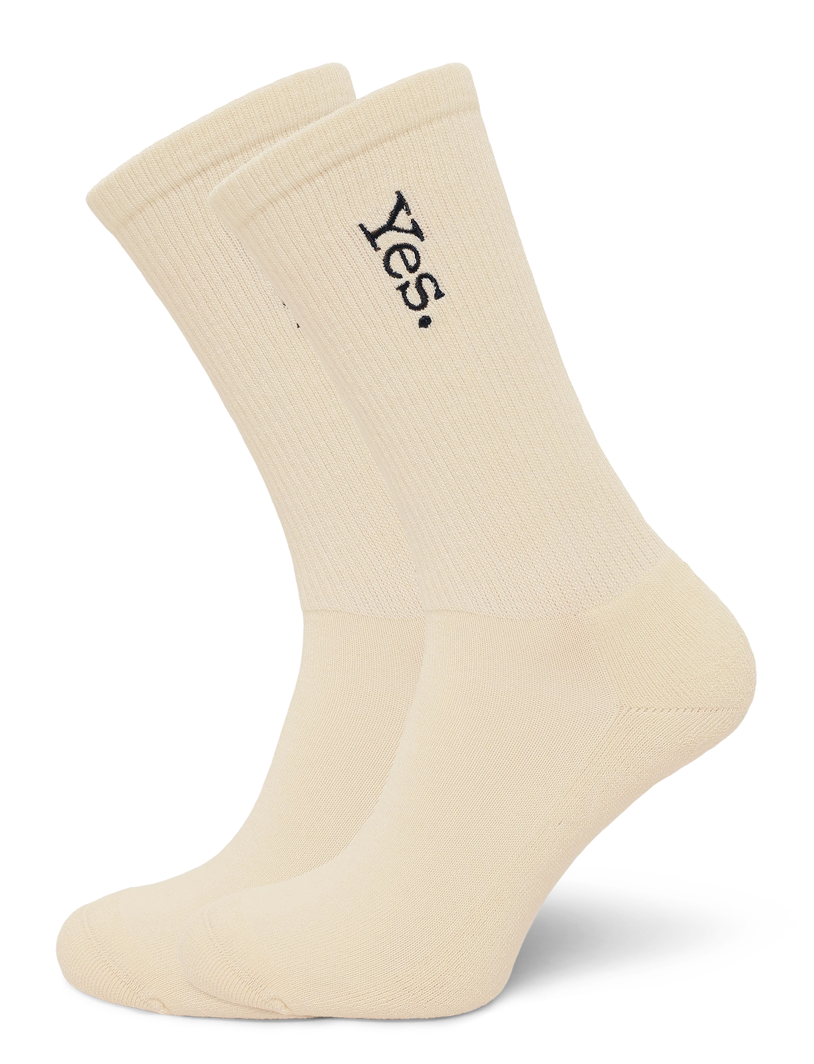 Mango Embroidered Cotton Socks, 43-45, Cream, Sokker > Almindelige Sokker, Herre
