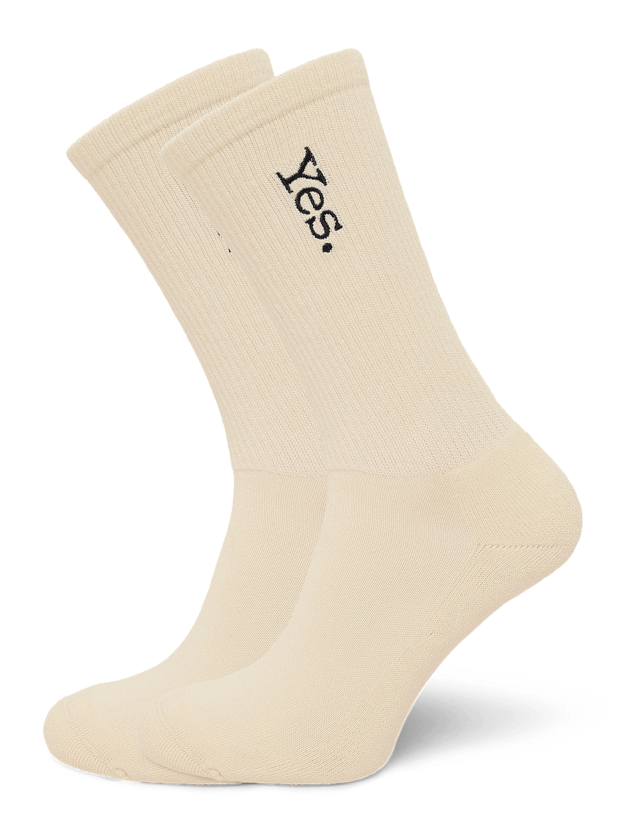 Mango - Embroidered cotton socks - vanliga strumpor - natural white - 0
