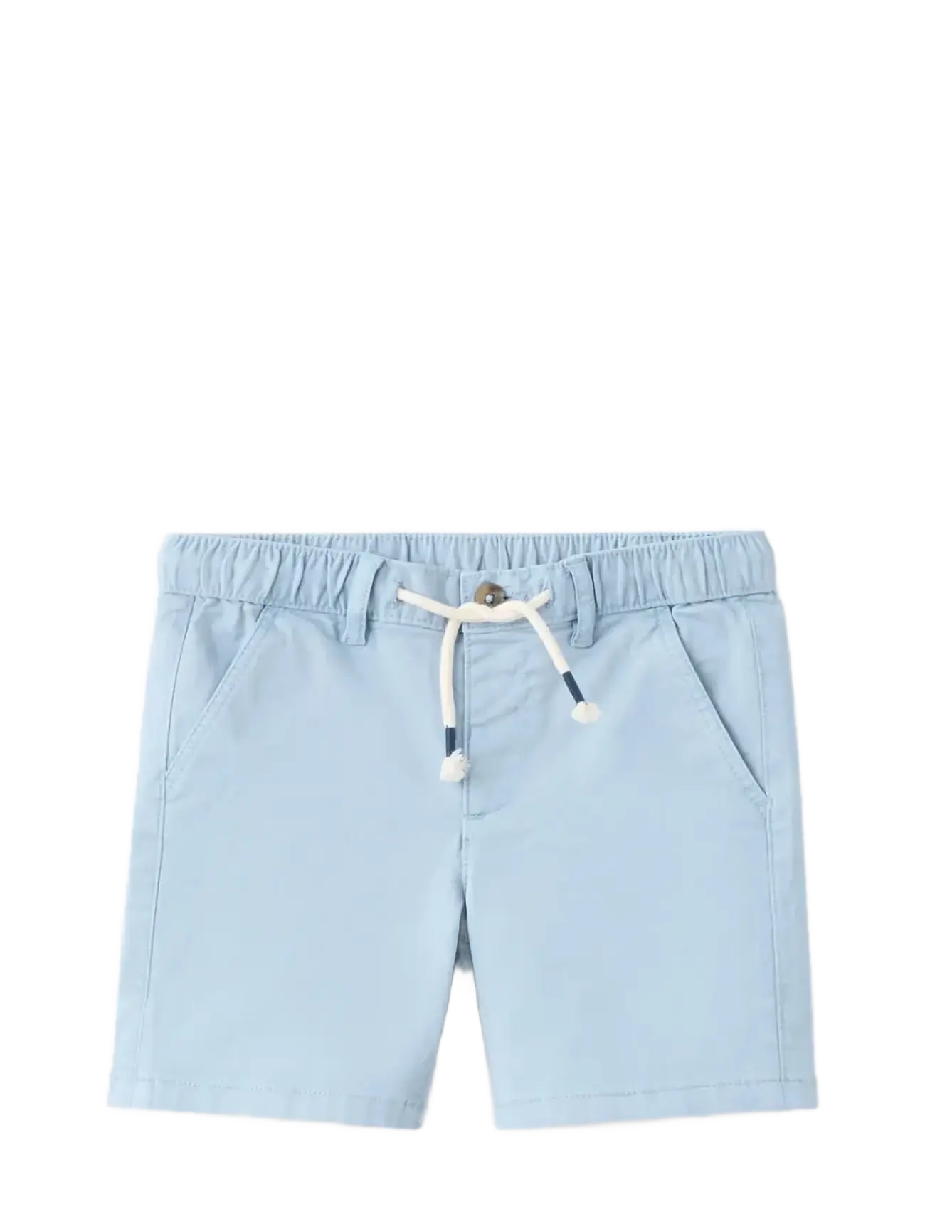 Mango Cotton shorts with drawstring - Inspiration - LT-PASTEL BLUE / blue