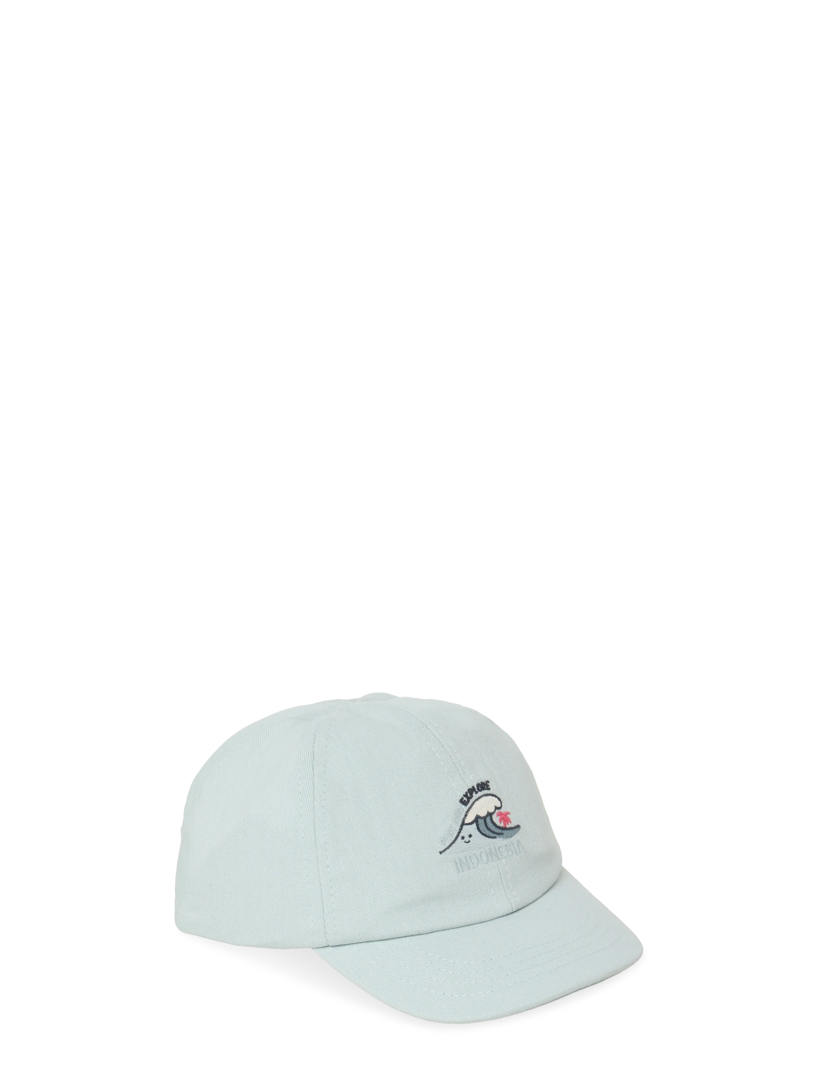 Mango Embroidered detail cap - Winter Deals - TURQUOISE - AQUA / blue