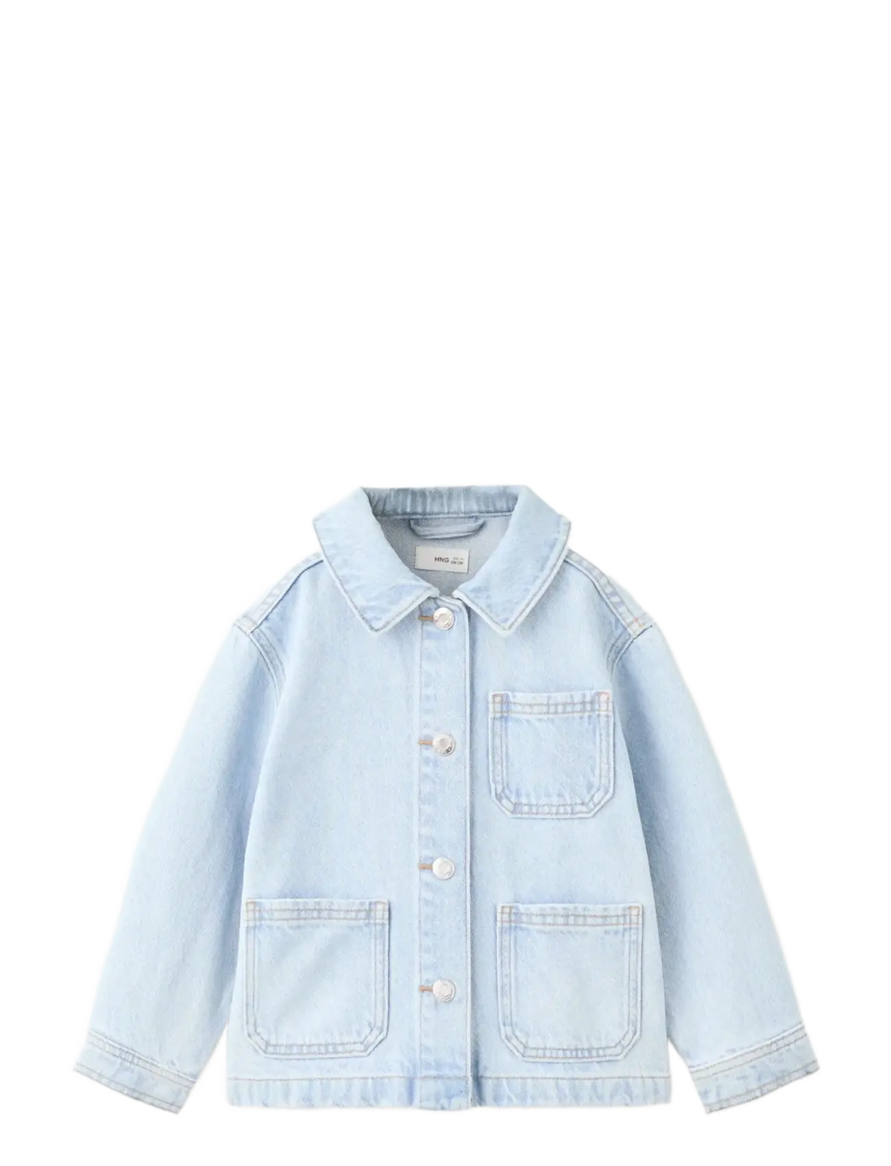 Mango Denim Jacket Pockets, 18-24M, Jackets & Coats, Blau - Corduroy, Kinder