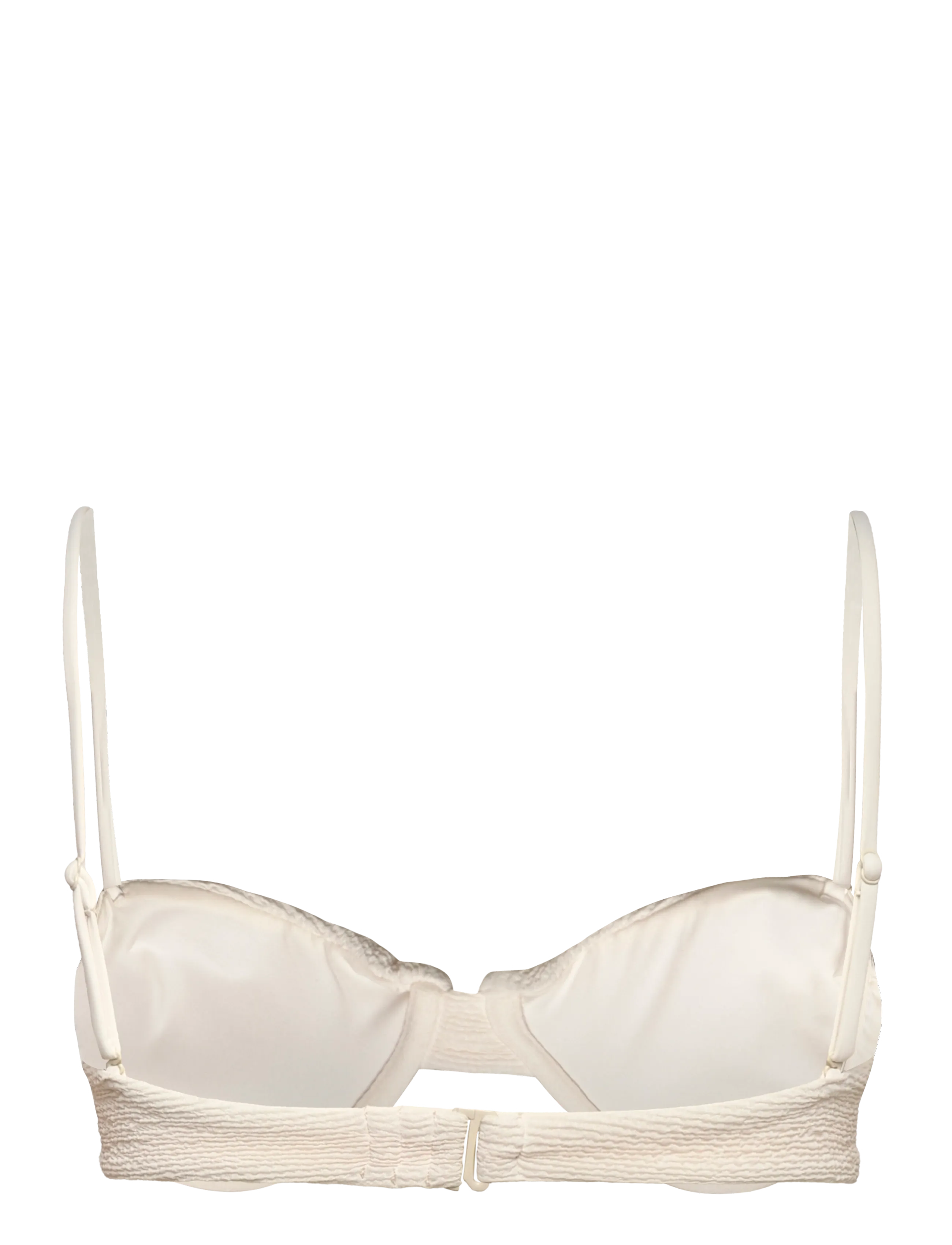 Mango - Textured bandeau bikini top - bandeau-bikinis - light beige - 2