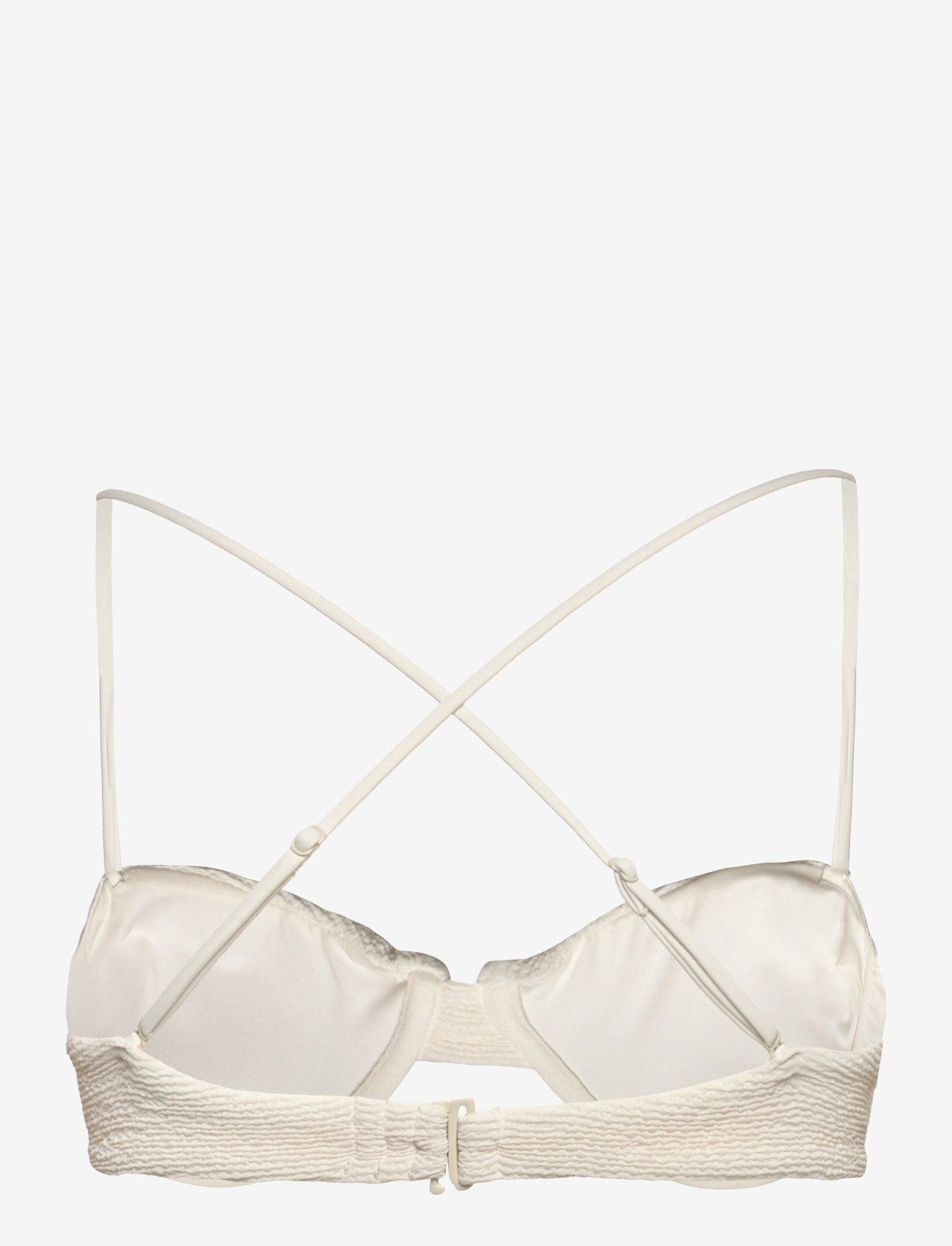 Mango - Textured bandeau bikini top - bandeau-bikini - light beige - 3