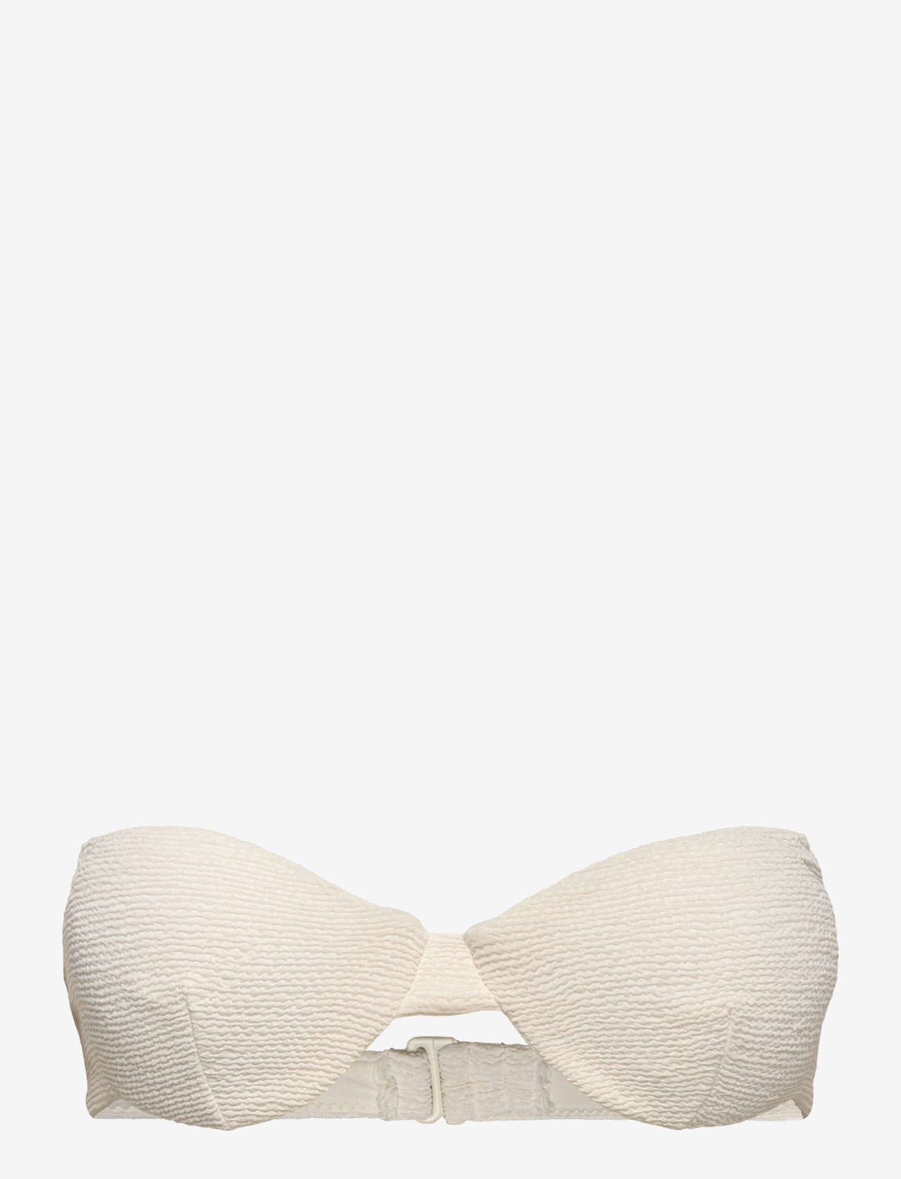 Mango - Textured bandeau bikini top - bandeau-bikini - light beige - 4