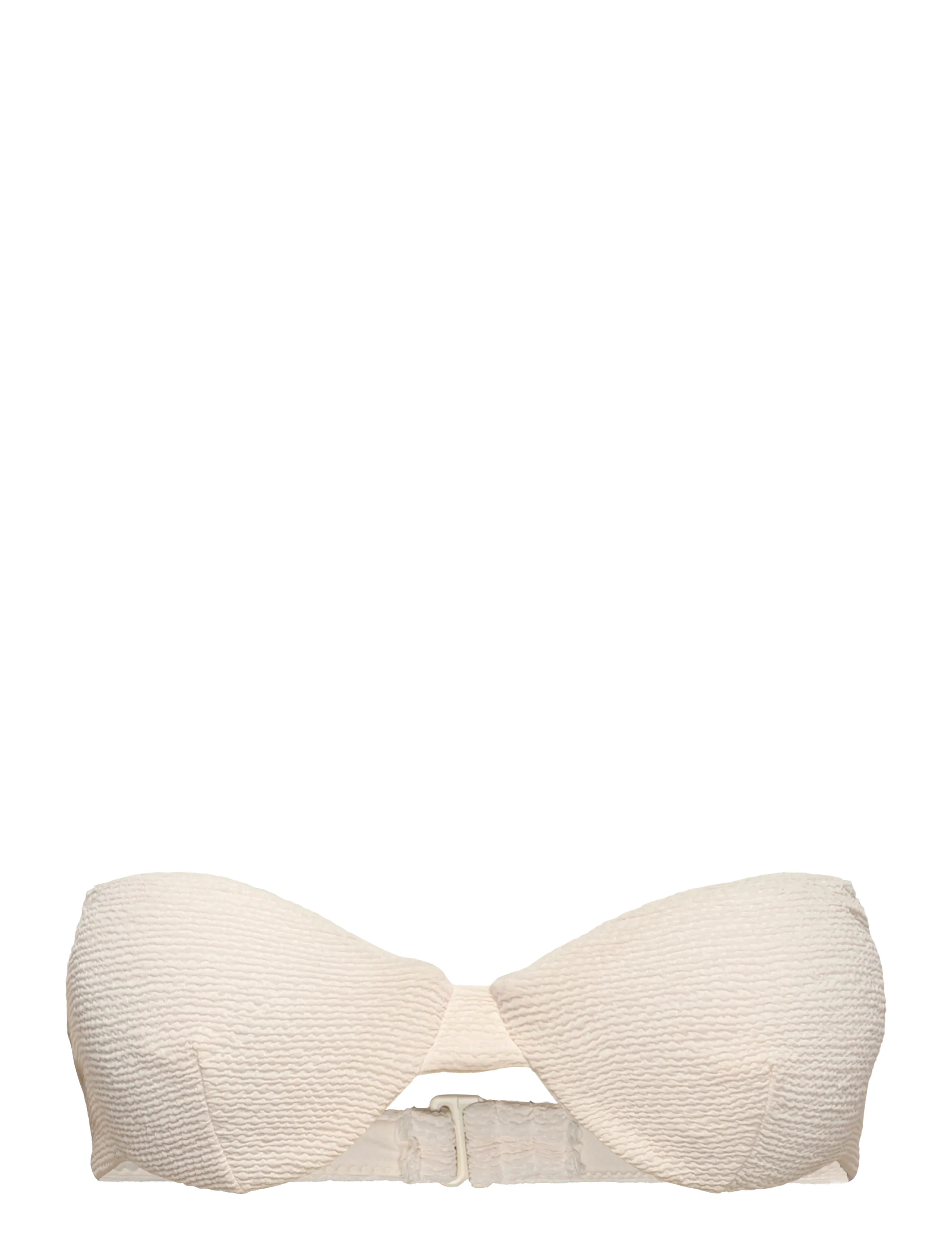 Mango - Textured bandeau bikini top - bandeau-bikinis - light beige - 4