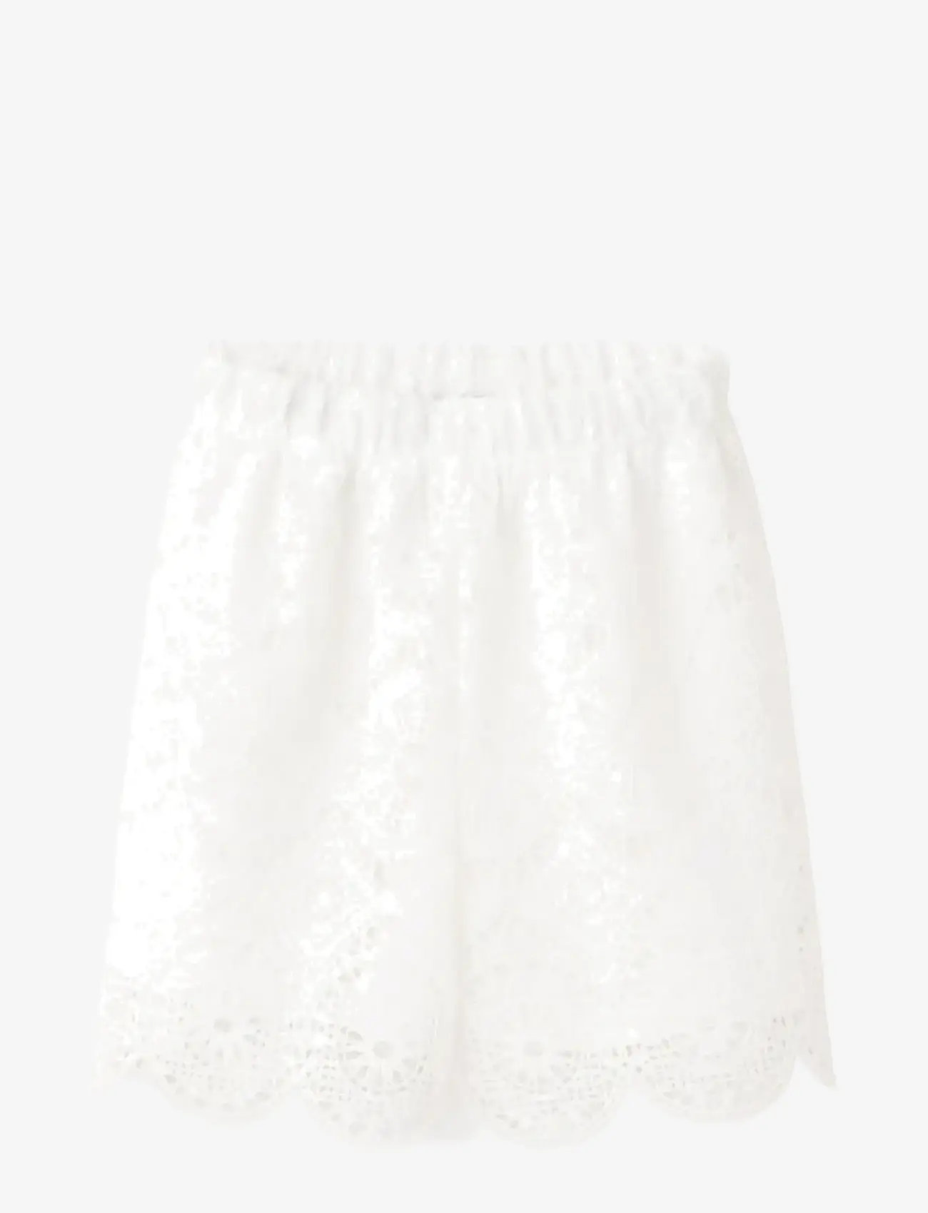 Mango - Embroidered openwork shorts - casual shorts - natural white - 0