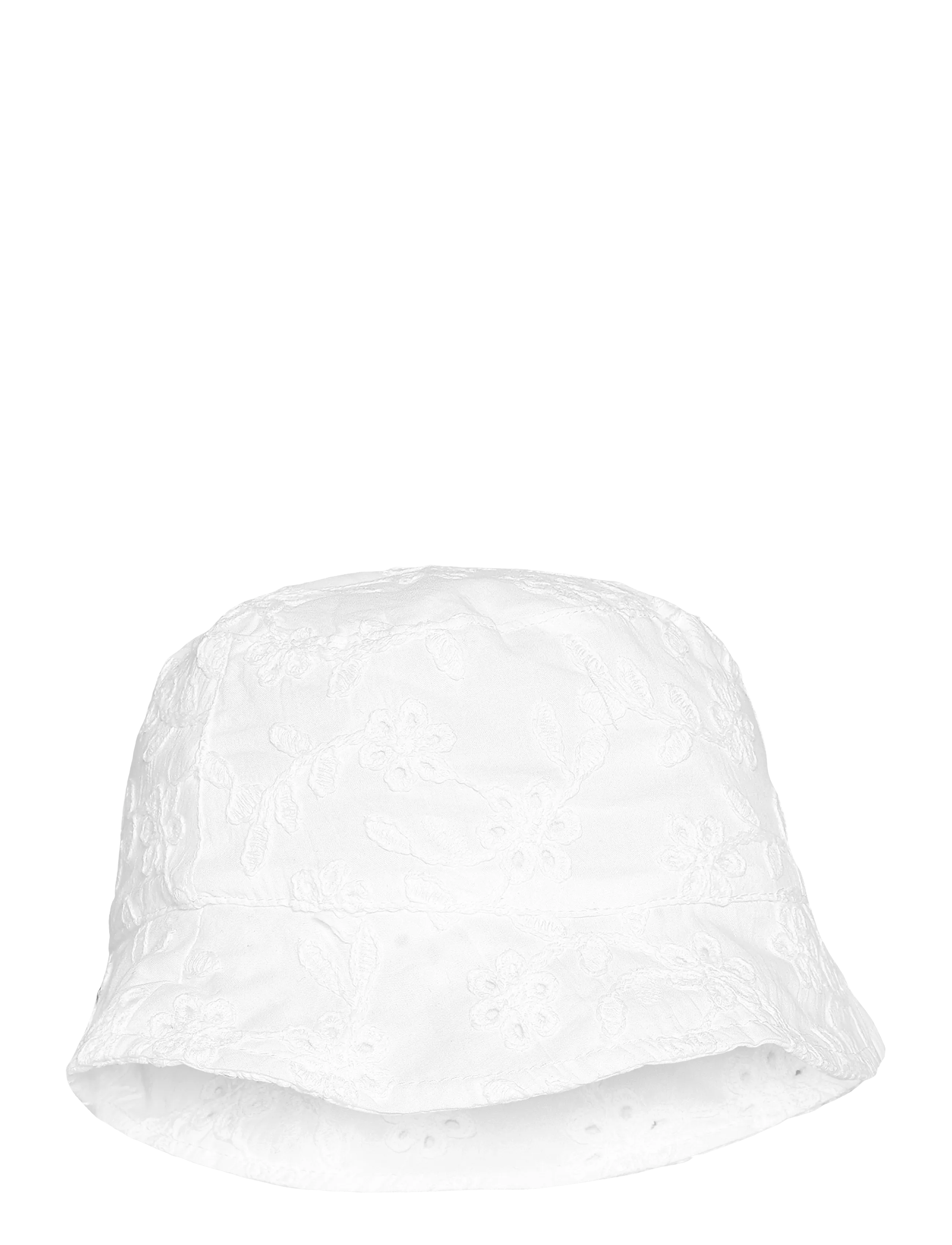 Mango Embroidered bucket hat - Bucket hats - WHITE / white