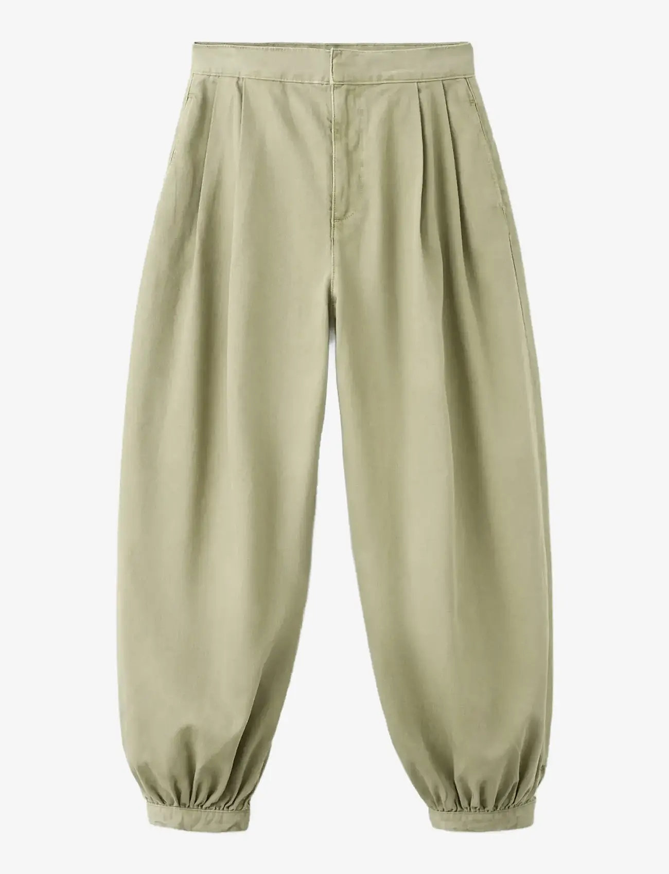 Mango - Baggy mid-rise jeans - barrel jeans - beige - khaki - 1