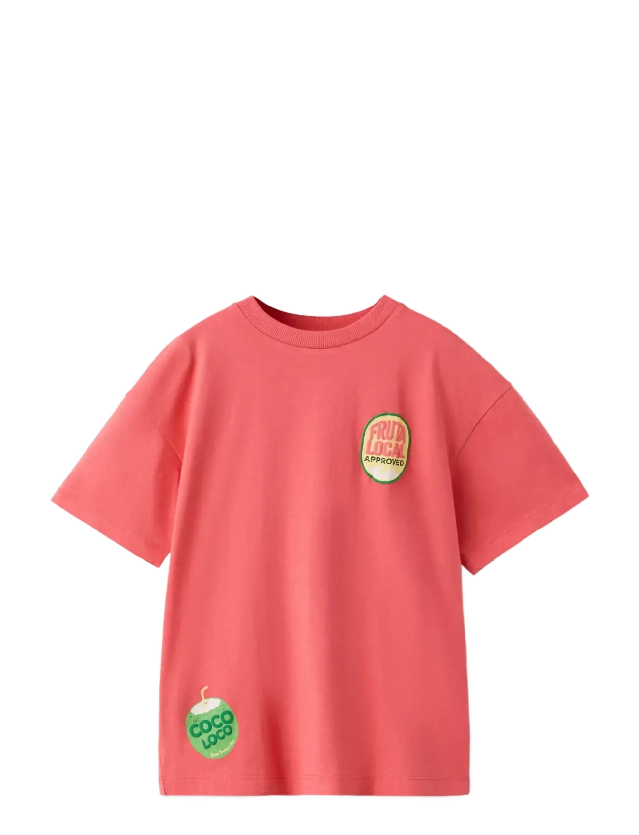 Mango Printed cotton-blend t-shirt - Överdelar - BRIGHT RED / red