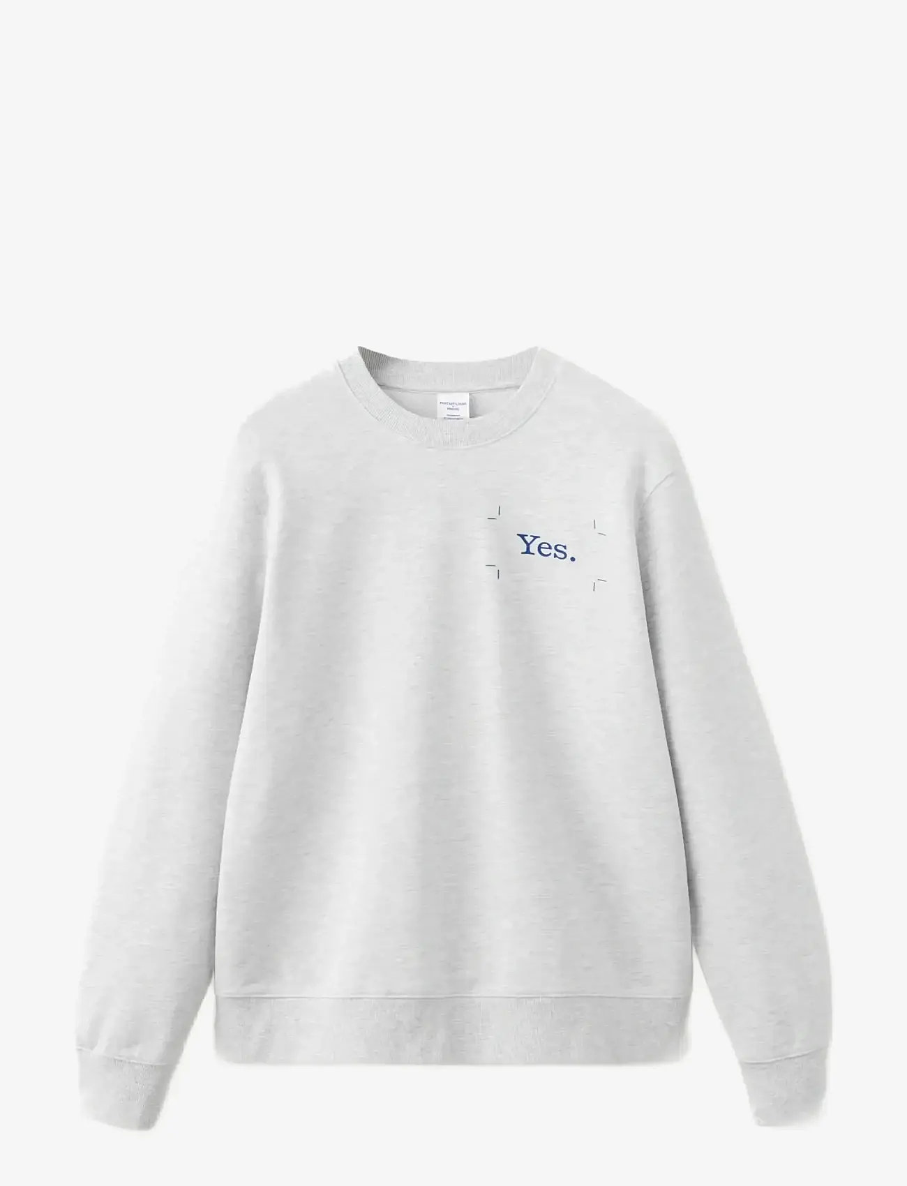 Mango - Printed sweatshirt 100% cotton - laveste priser - medium grey - 1