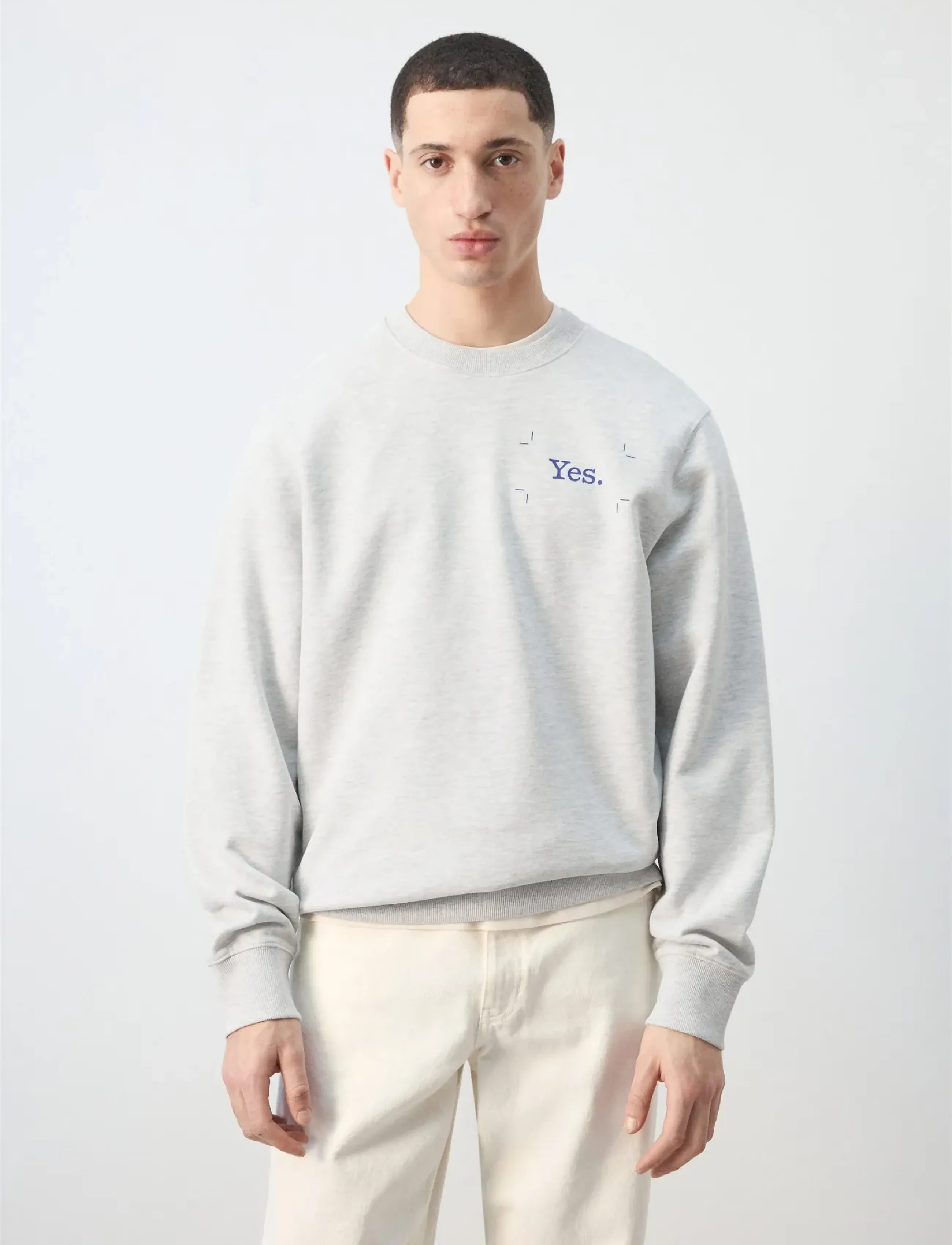 Mango Printed sweatshirt 100% cotton - Mango - MEDIUM GREY / grey