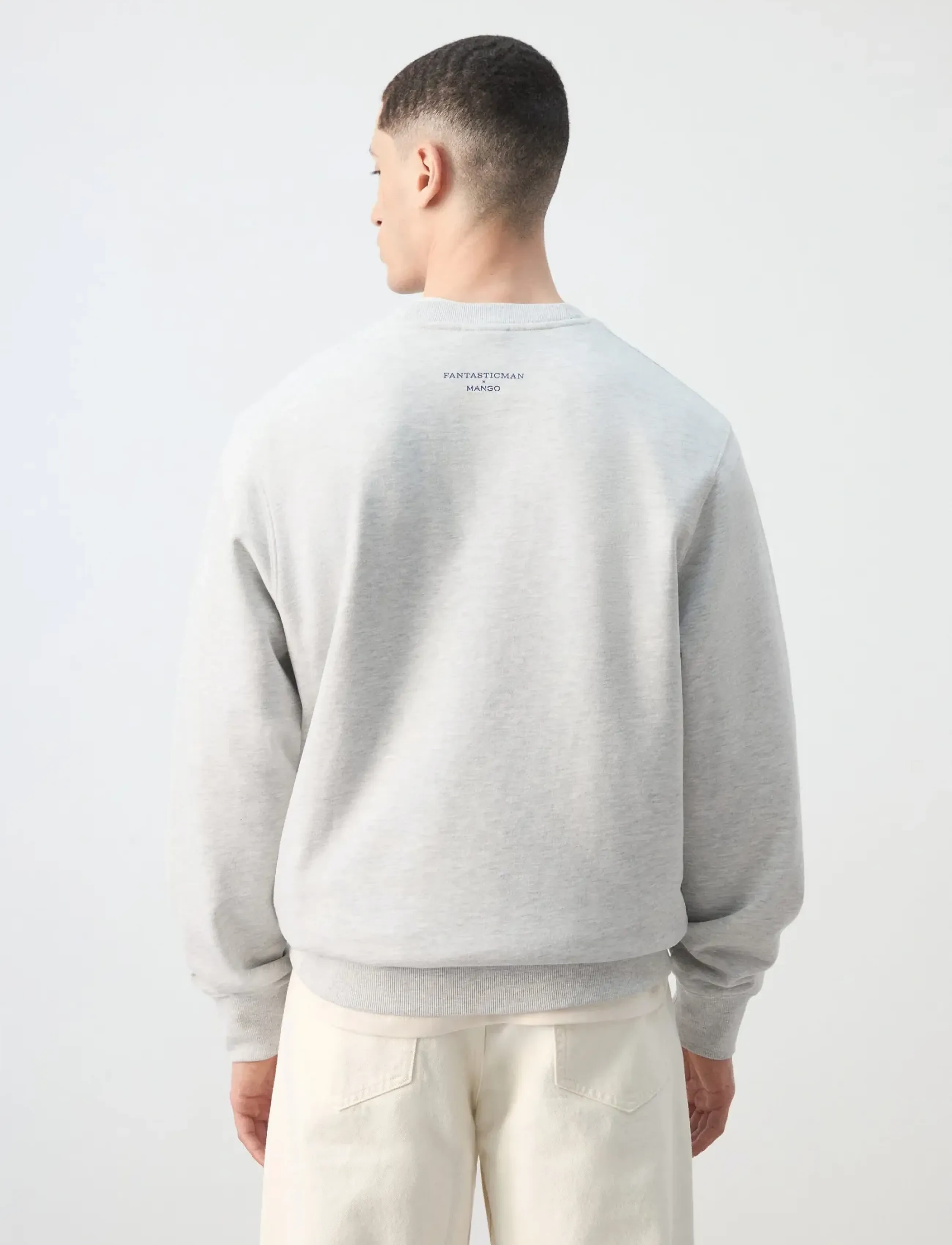 Mango - Printed sweatshirt 100% cotton - dressipluusid - medium grey - 2