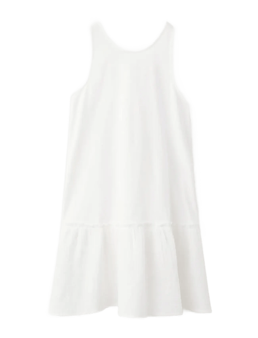 Mango - Cotton cross back dress - Ärmlösa vardagsklänningar - natural white - 0