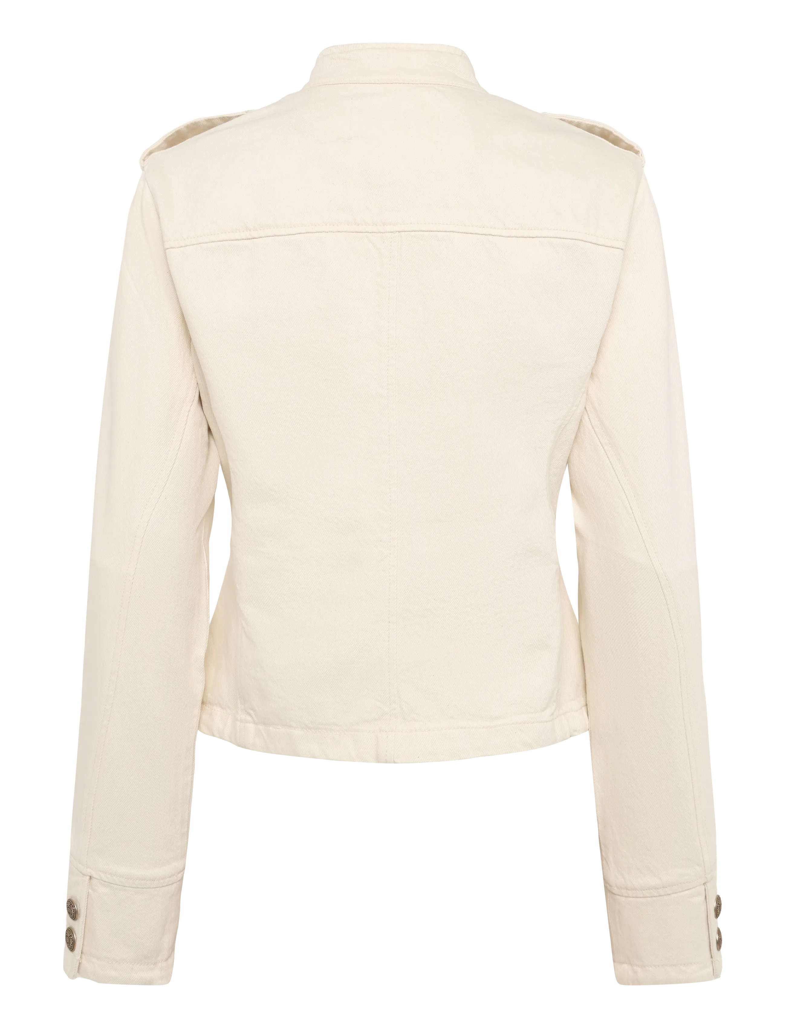 Mango - Fitted jacket with band collar - vårjakker - light beige - 2