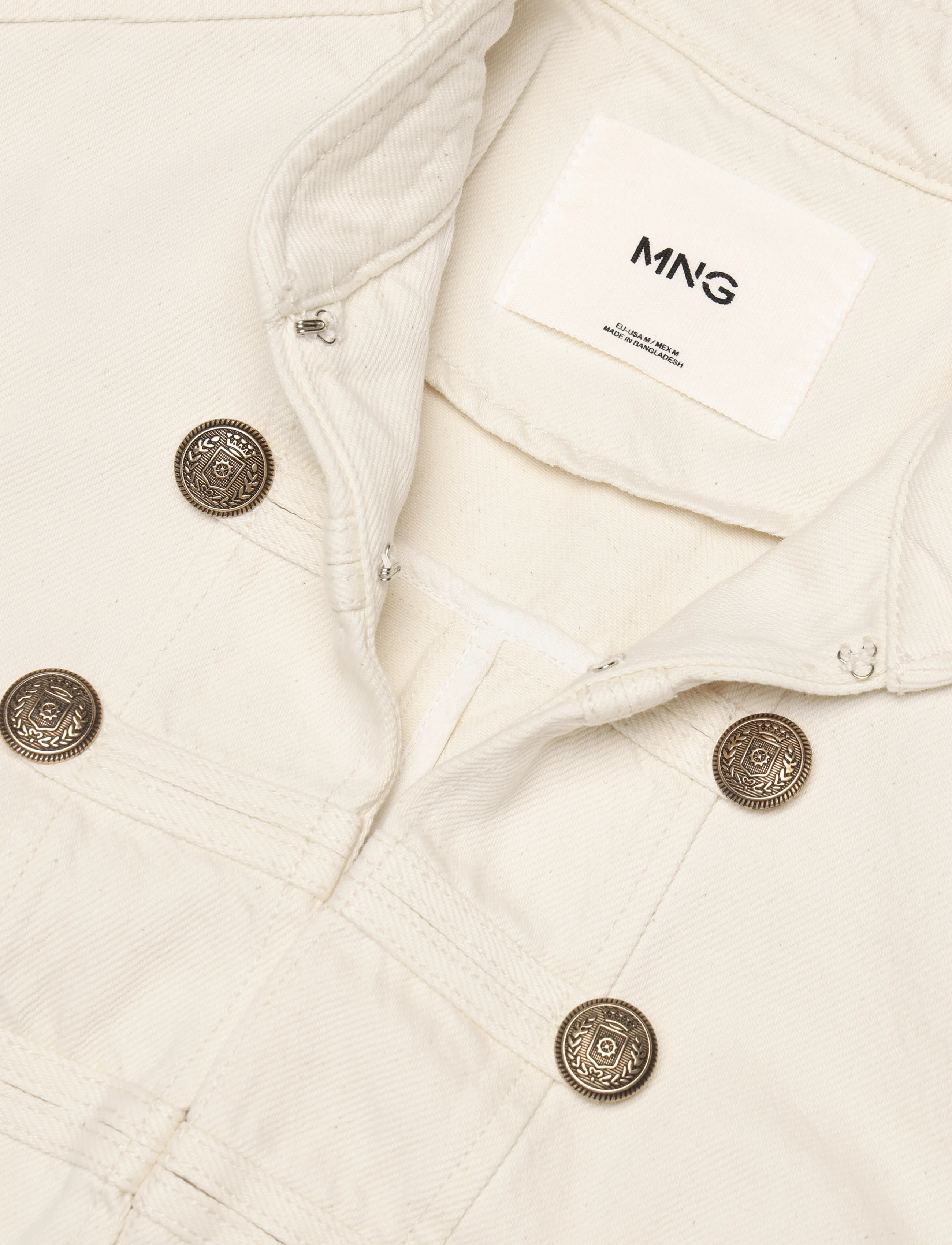 Mango - Fitted jacket with band collar - vårjakker - light beige - 4