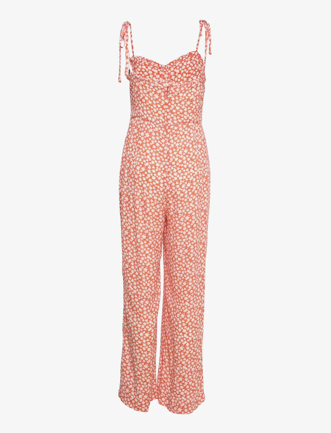 Mango - Floral print jumpsuit - kvinner - orange - 1