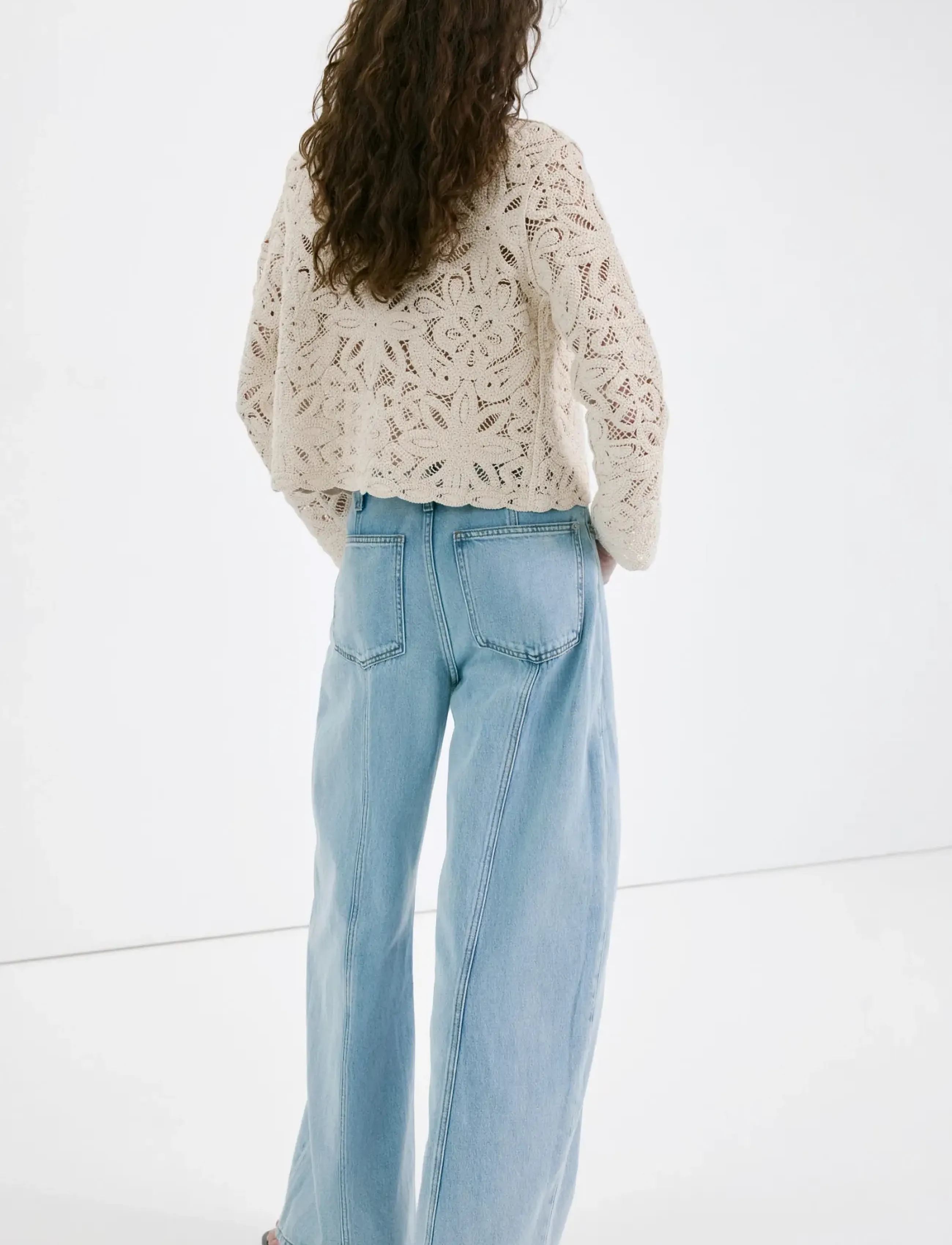 Knitted Jacket With Openwork Details 2