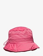 Quilted bucket hat - PINK FLUOR