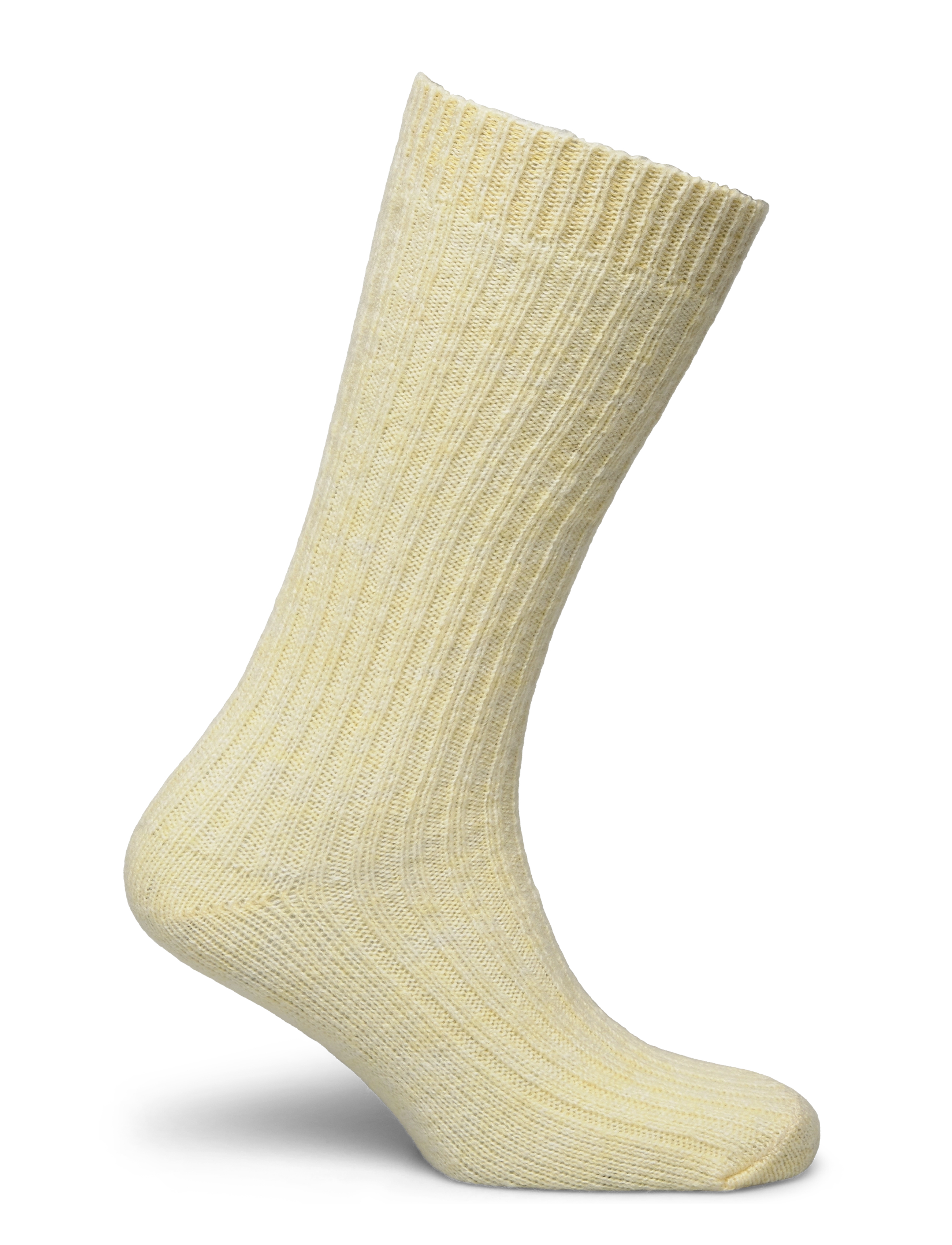 Mango - Ribbed woollen socks - beige - 2