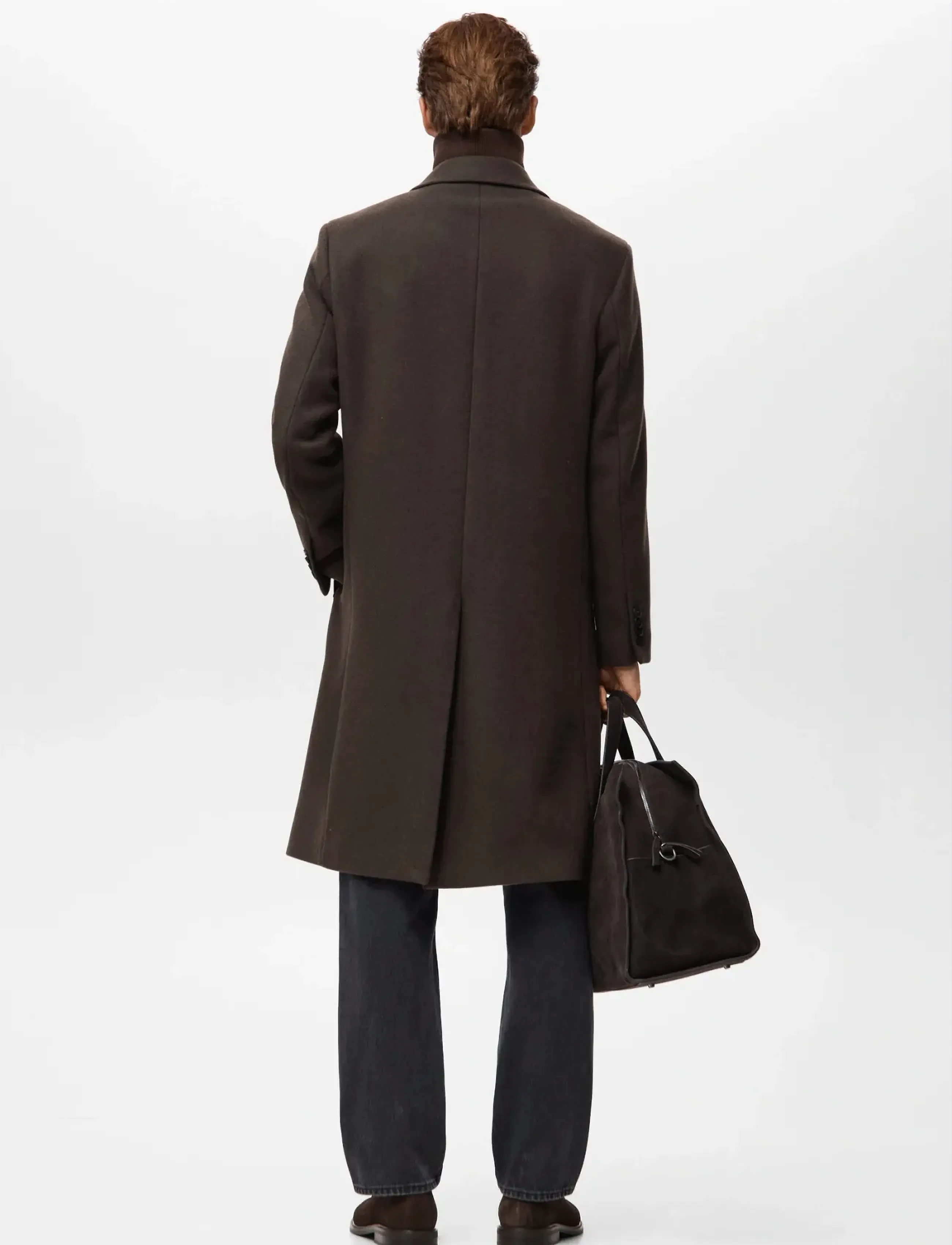 Mango - Oversized wrap coat - winterjacken - dark brown - 2