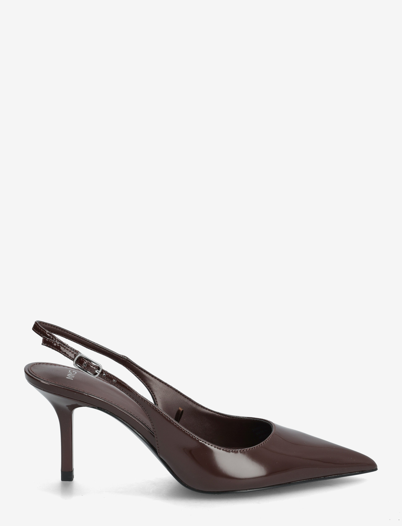 Mango - Patent heeled shoes - högklackade slingbacks - dark brown - 1