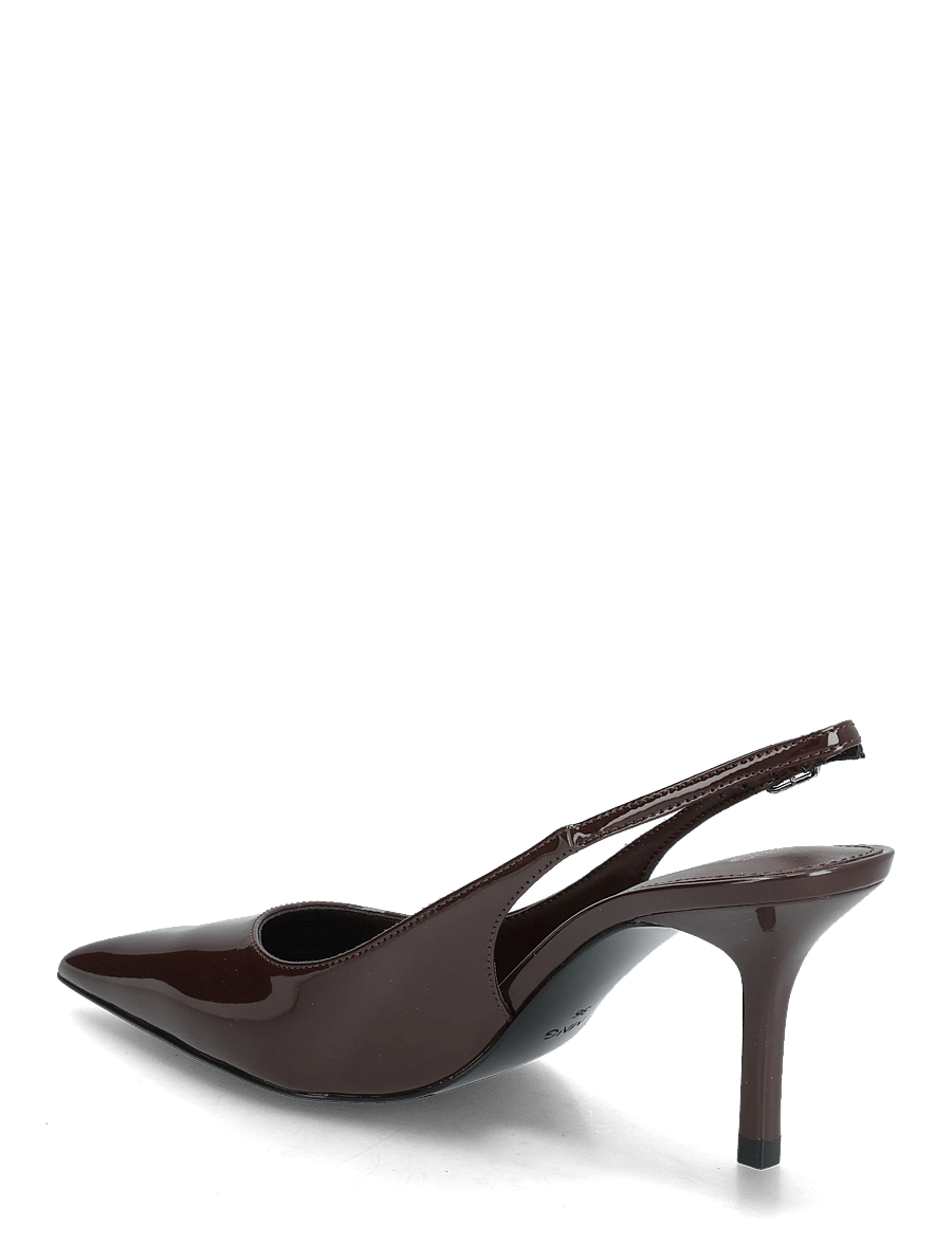 Mango - Patent heeled shoes - slingbacks med hæle - dark brown - 2