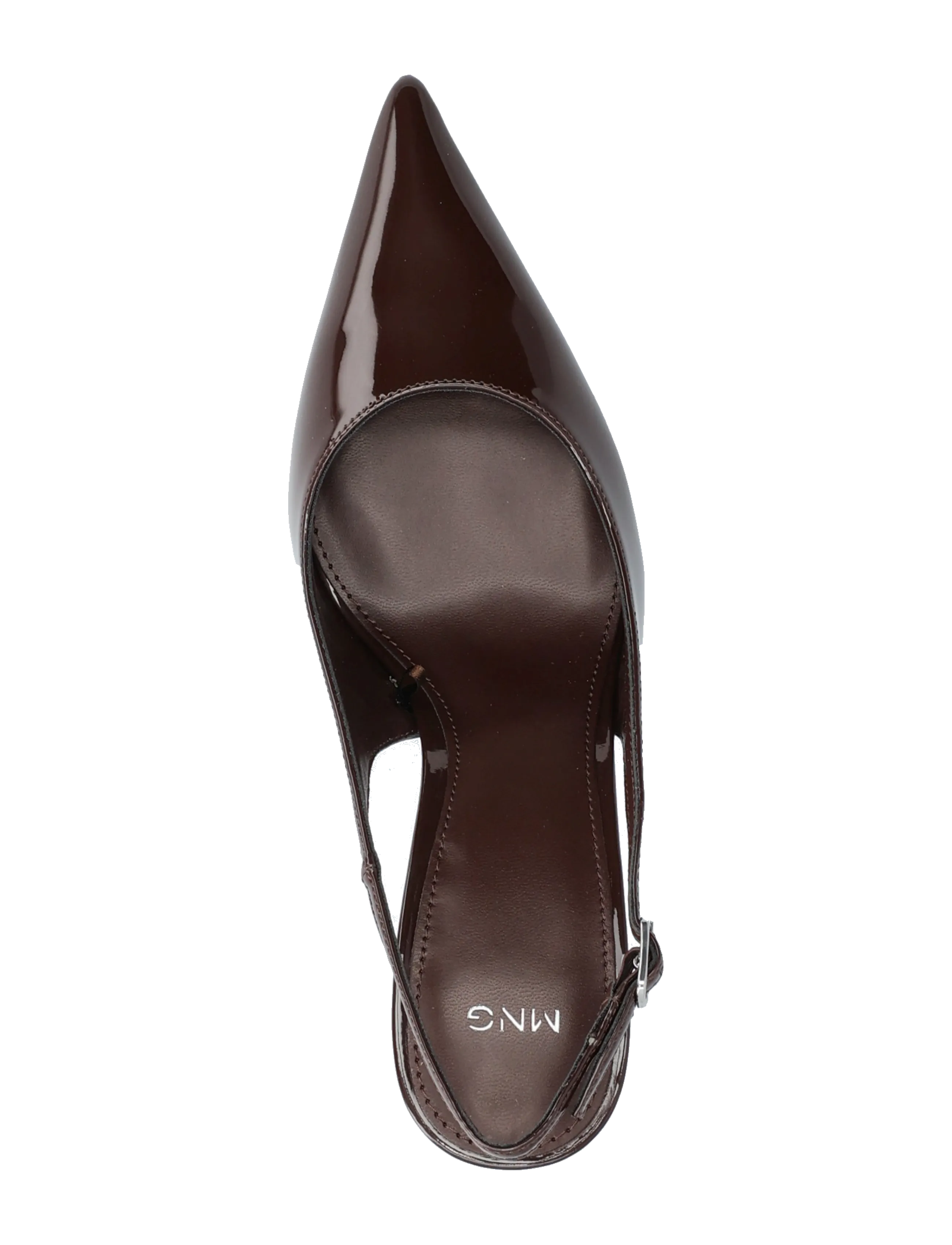 Mango - Patent heeled shoes - dark brown - 3