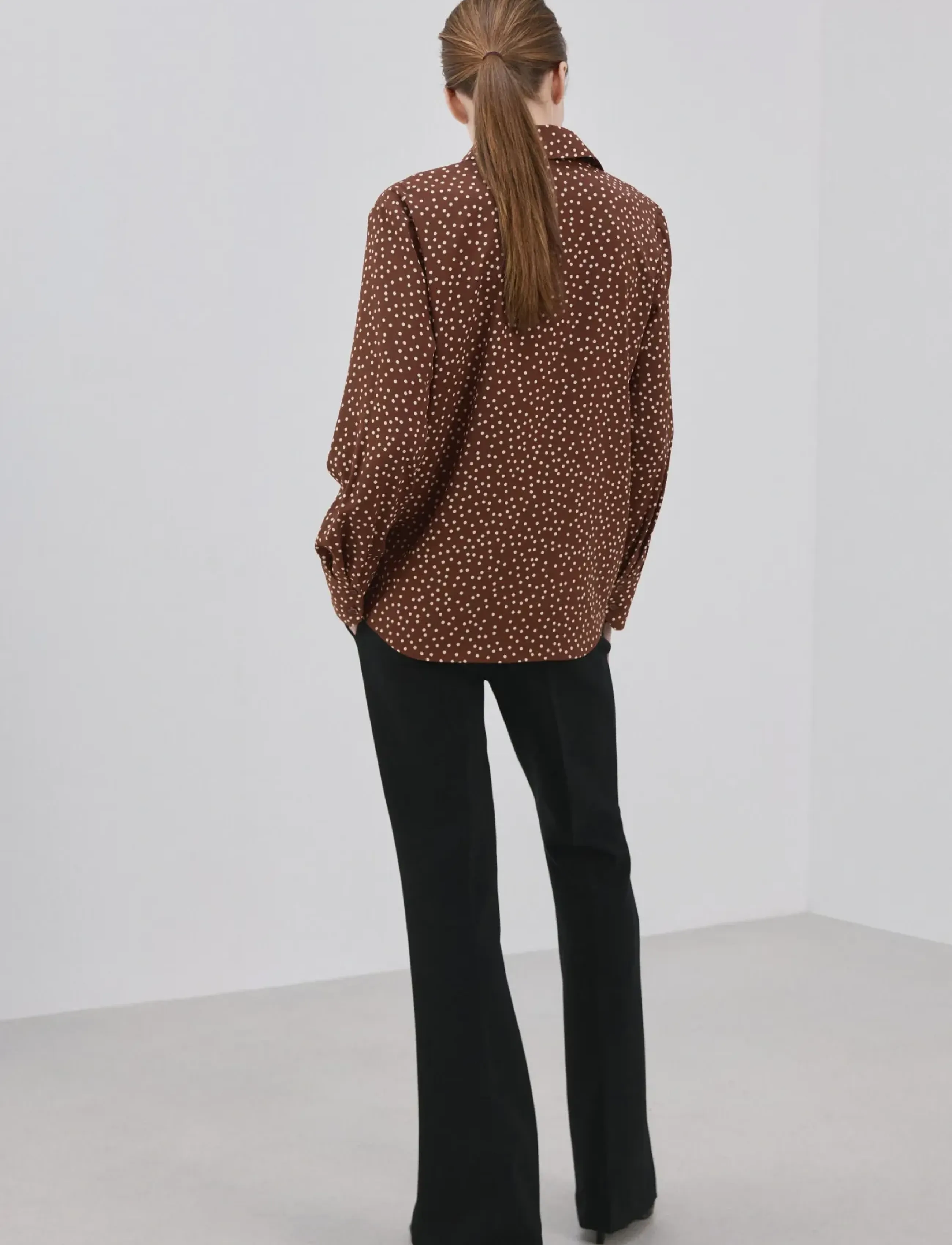 Mango - Printed straight shirt - langærmede skjorter - medium brown - 2
