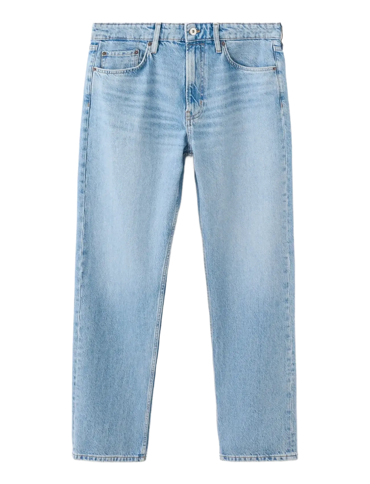 Mango Moby straight-fit light-wash jeans - Regular jeans - OPEN BLUE / blue