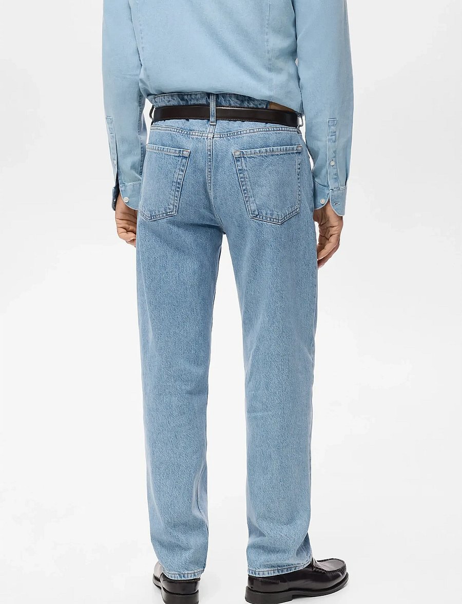 Mango - Moby straight-fit light-wash jeans - regular jeans - open blue - 3