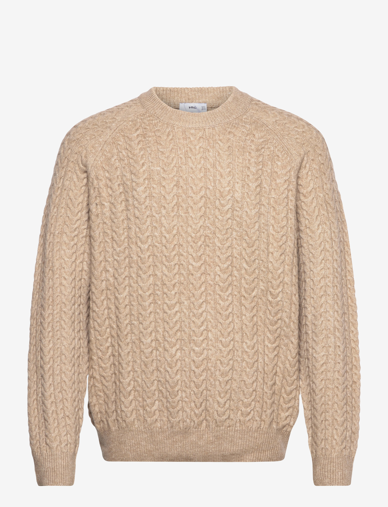 Mango - Braided knitted sweater - efterårstøj - medium brown - 1