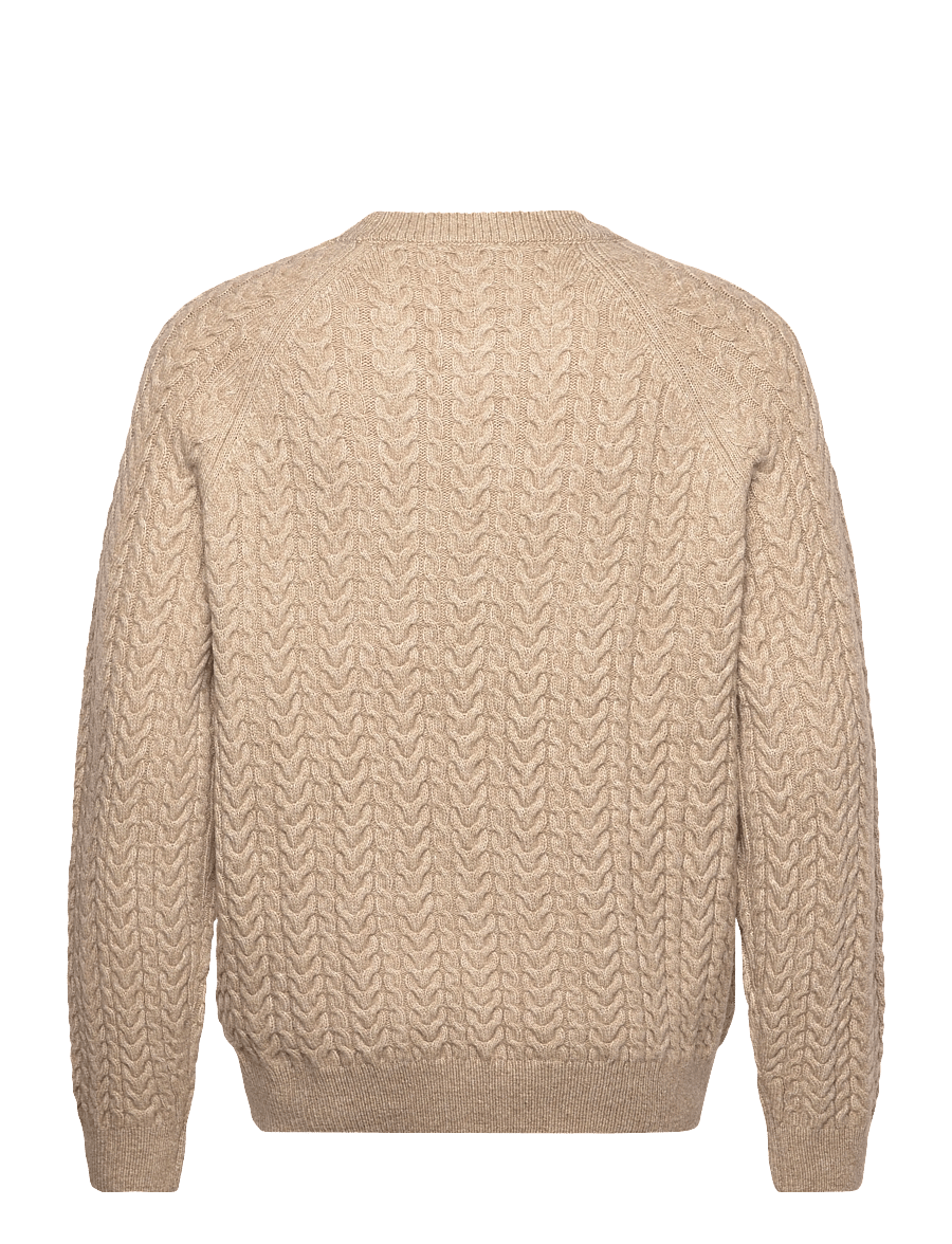 Mango - Braided knitted sweater - rundhalsad - medium brown - 2