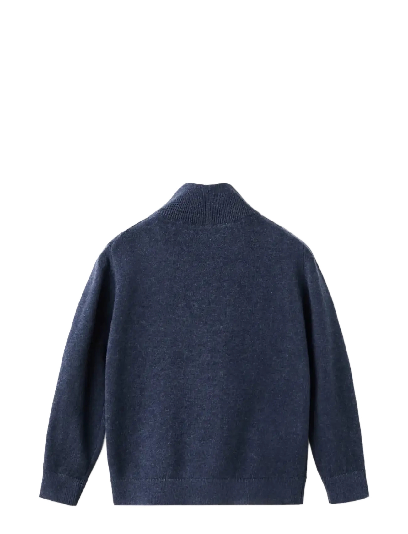 Mango - Zipped knit cardigan - cardigans - navy - 1