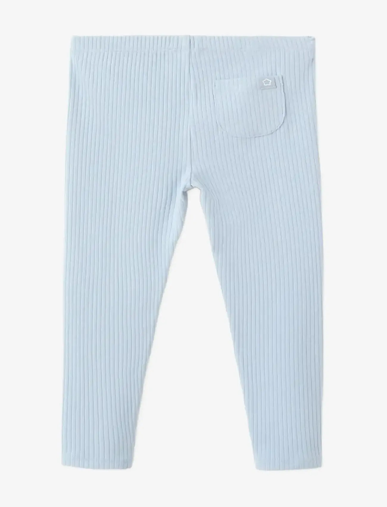 Mango - Cotton ribbed leggings - leggings - medium blue - 2