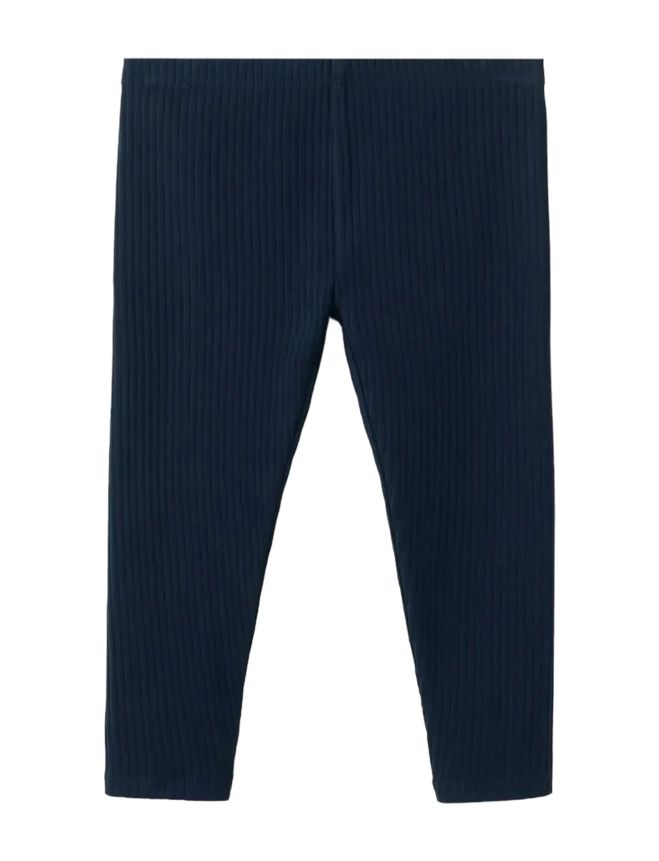 Mango Cotton Ribbed Leggings, 4-5, Navy, Underdele > Leggings, Børn