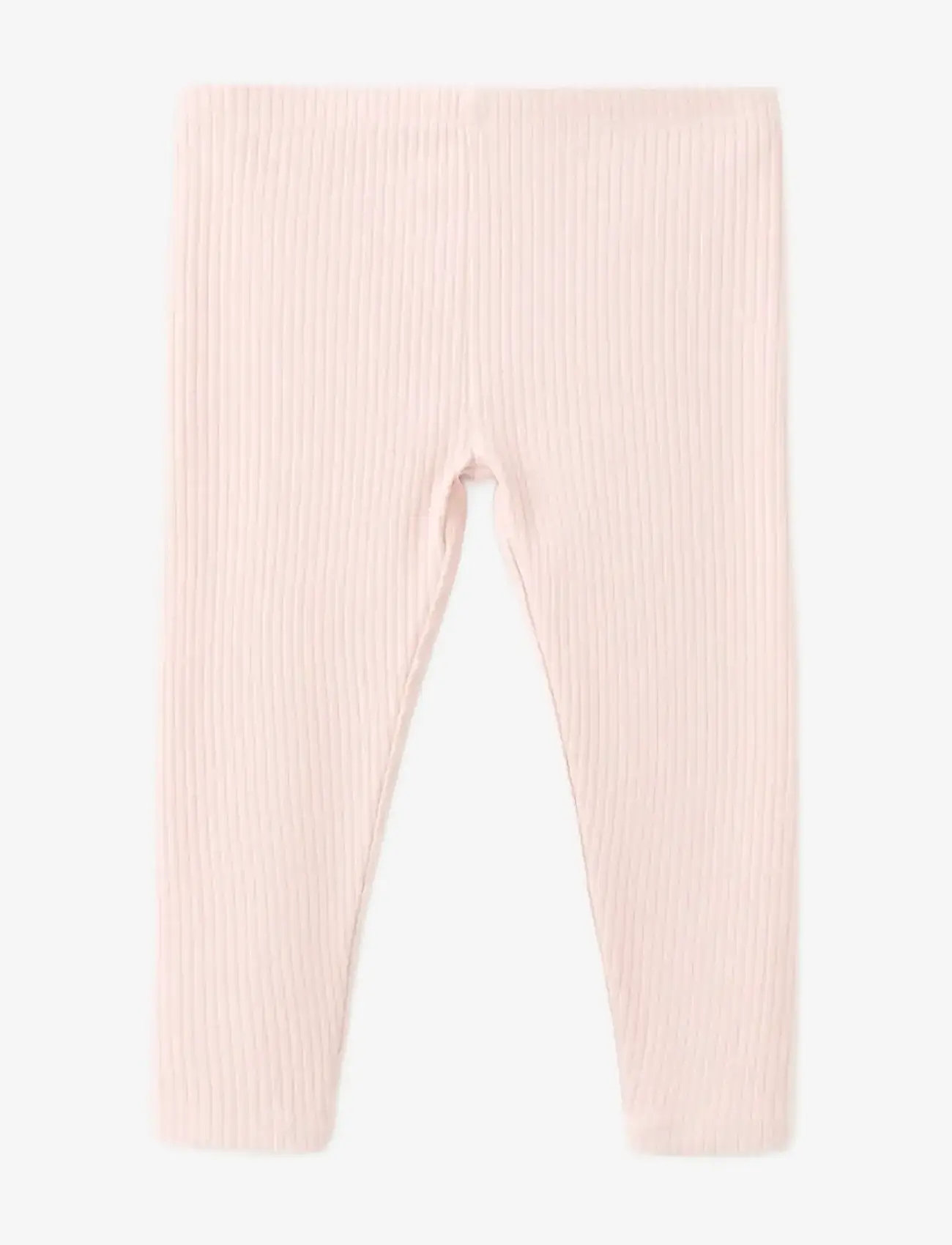 Mango - Cotton ribbed leggings - leggings - pink - 0